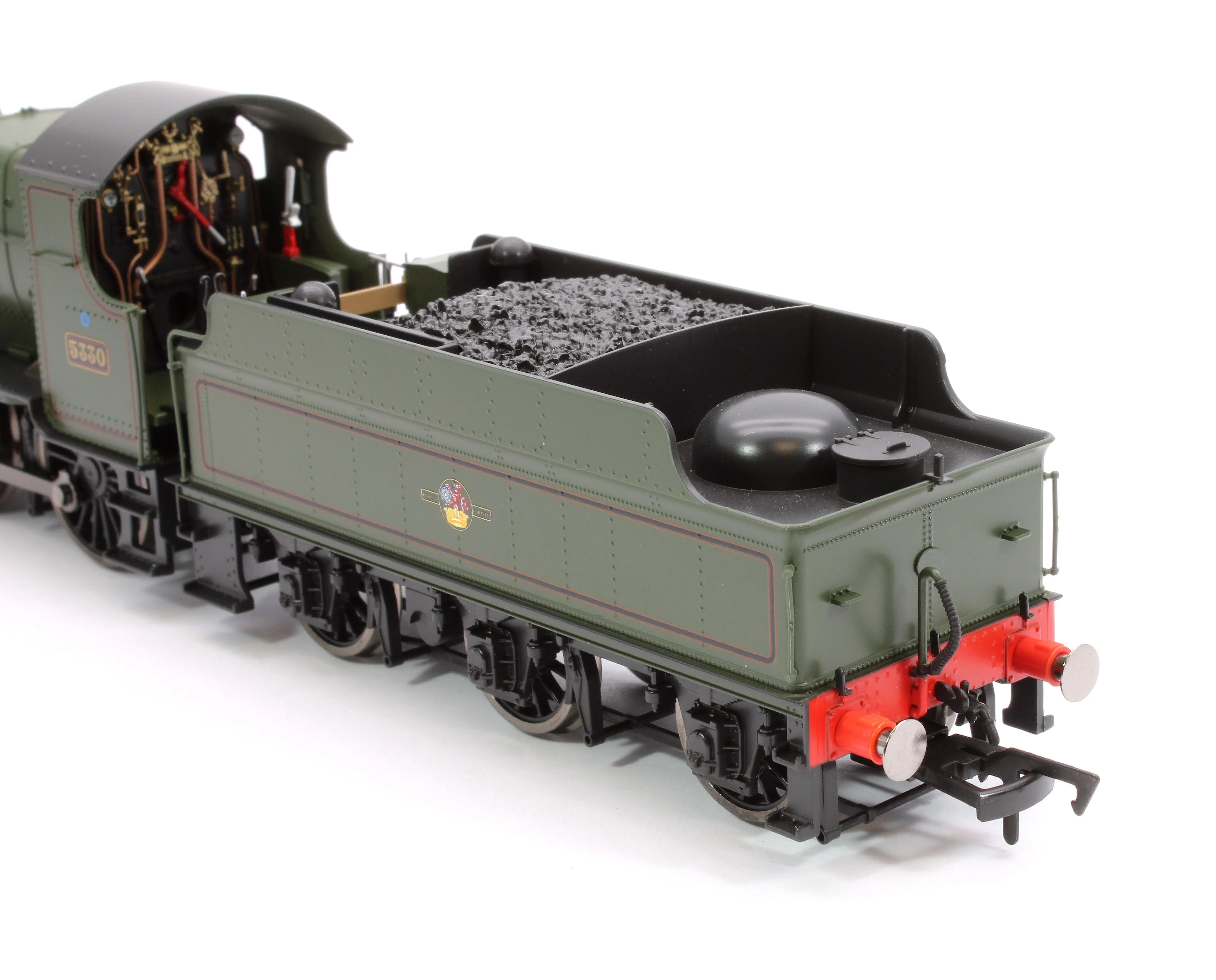 4S-043-016 GWR 43xx 2-6-0 Mogul 5330 BR Lined Green Late Crest Steam Locomotive - Image 10