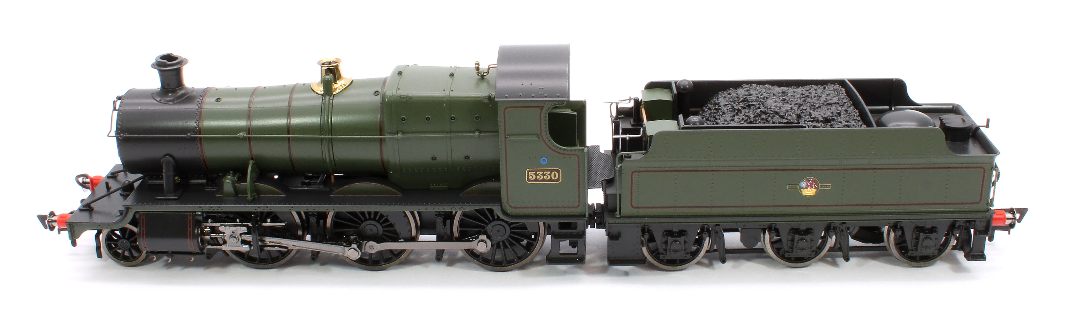 4S-043-016 GWR 43xx 2-6-0 Mogul 5330 BR Lined Green Late Crest Steam Locomotive - Image 11