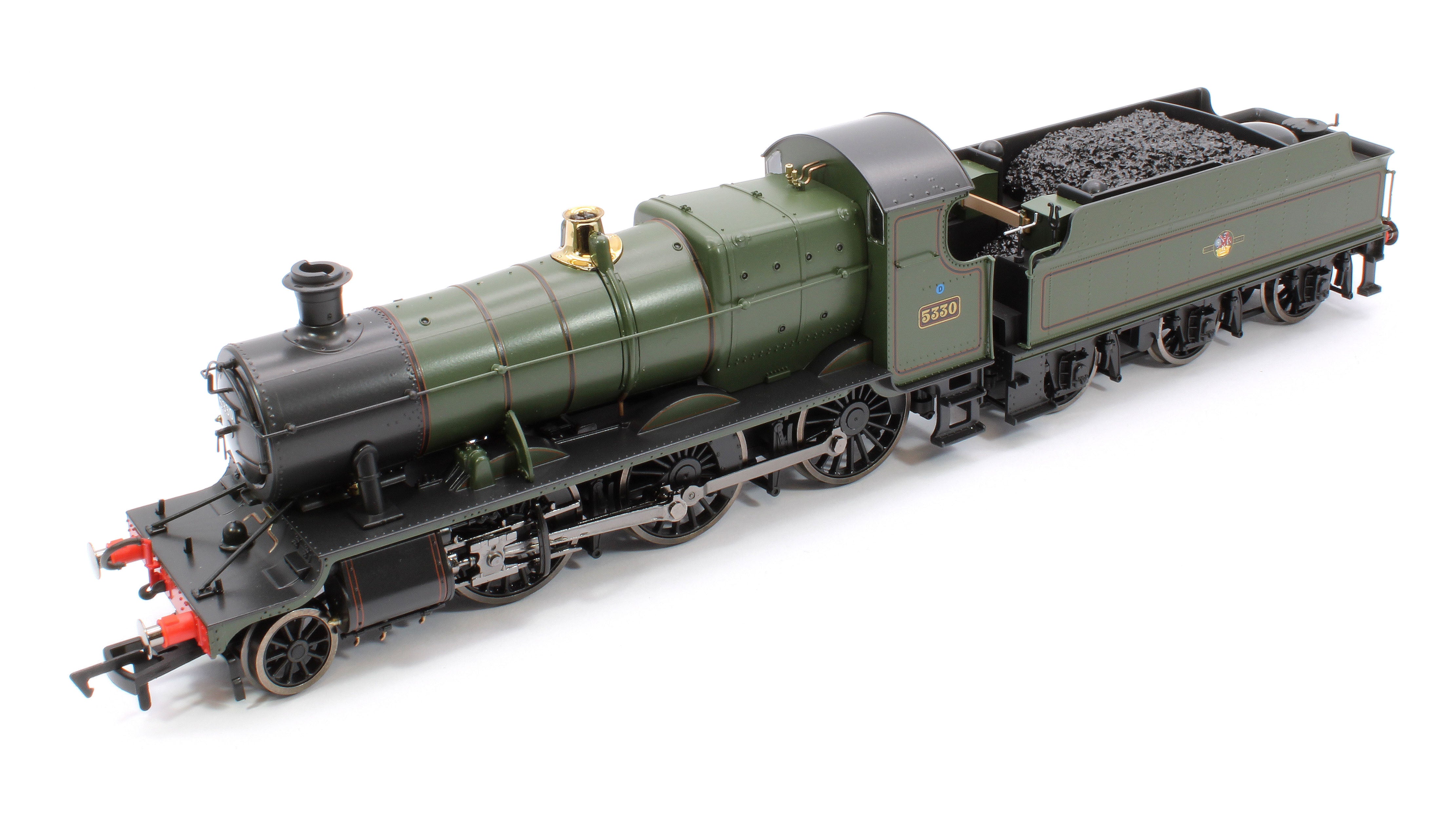4S-043-016 GWR 43xx 2-6-0 Mogul 5330 BR Lined Green Late Crest Steam Locomotive - Image 13
