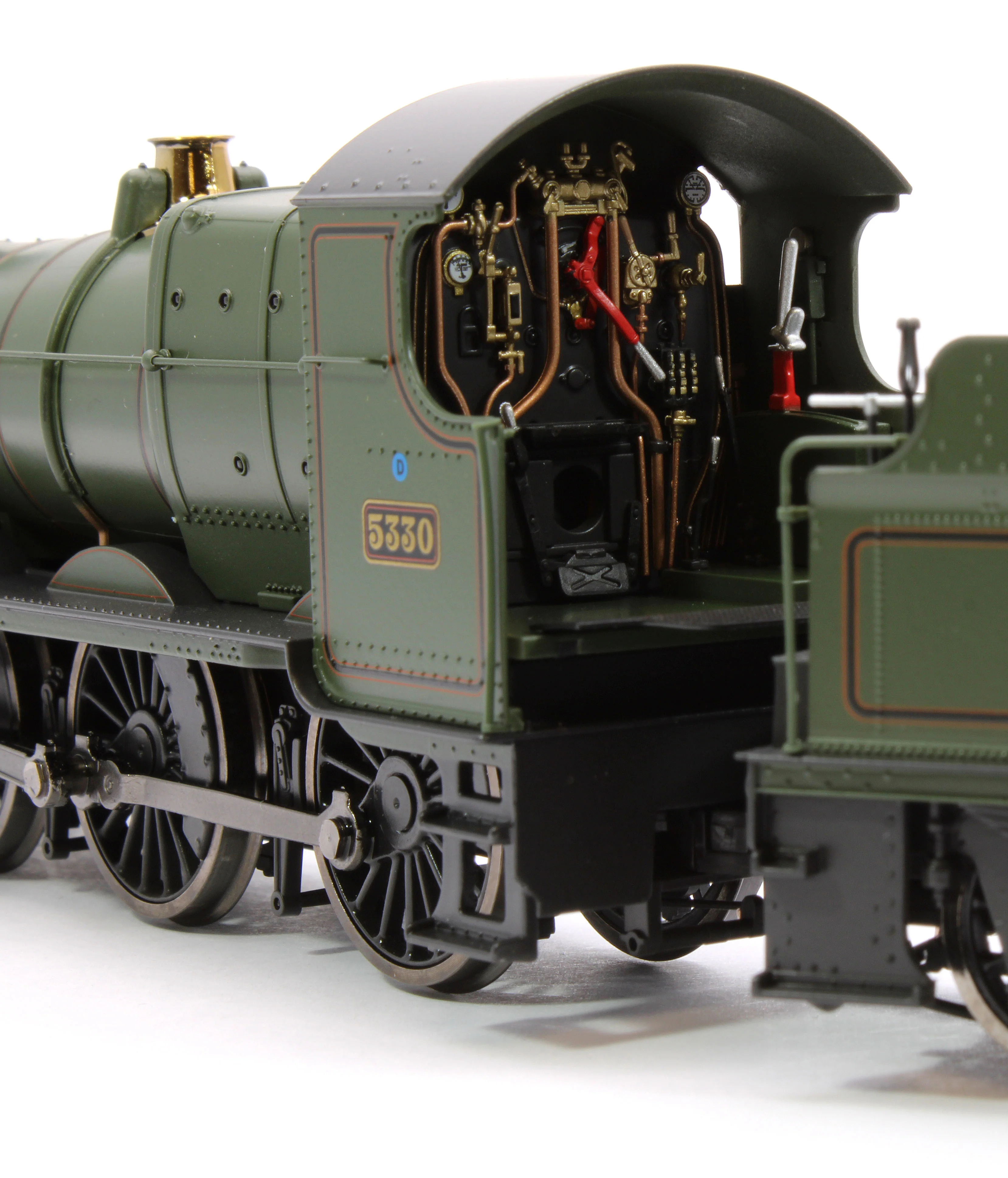 4S-043-016 GWR 43xx 2-6-0 Mogul 5330 BR Lined Green Late Crest Steam Locomotive - Image 8