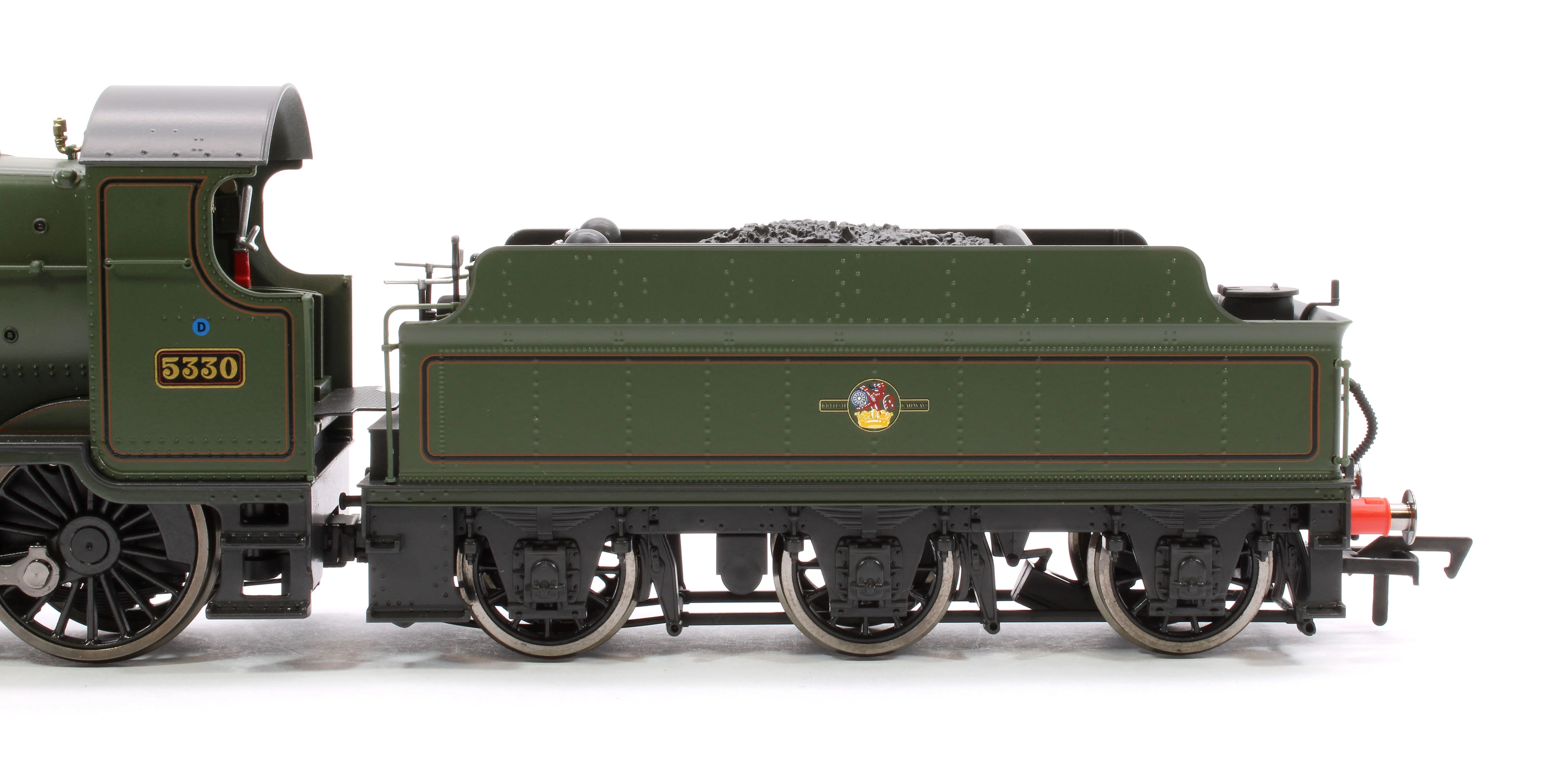 4S-043-016D GWR 43xx 2-6-0 Mogul 5330 BR Lined Green Late Crest Steam Locomotive - DCC Fitted - Image 7