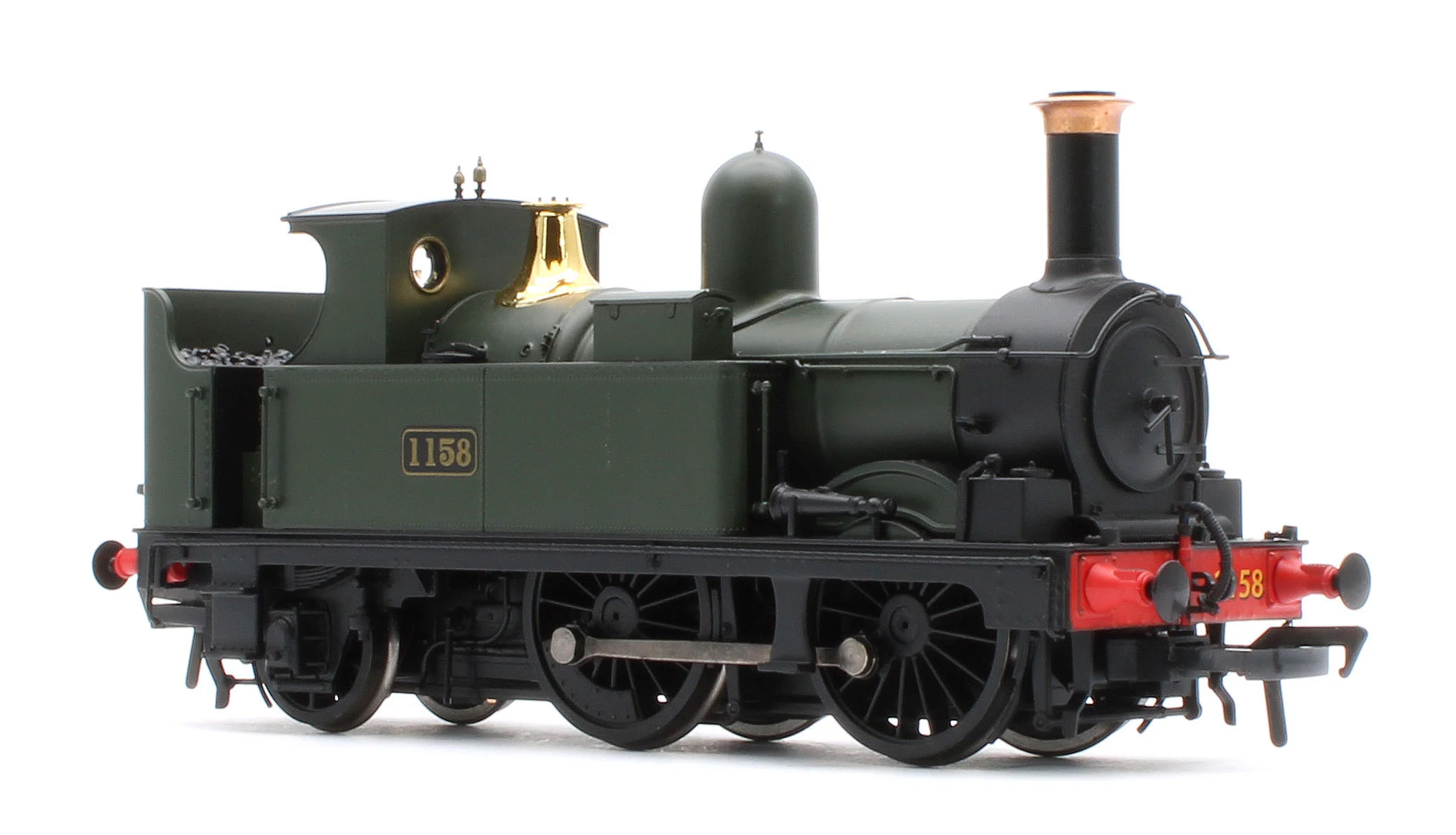 4S-517-003S GWR 517 Class 0-4-2 1158 G.W. Green Steam Locomotive - DCC Sound - Image 6