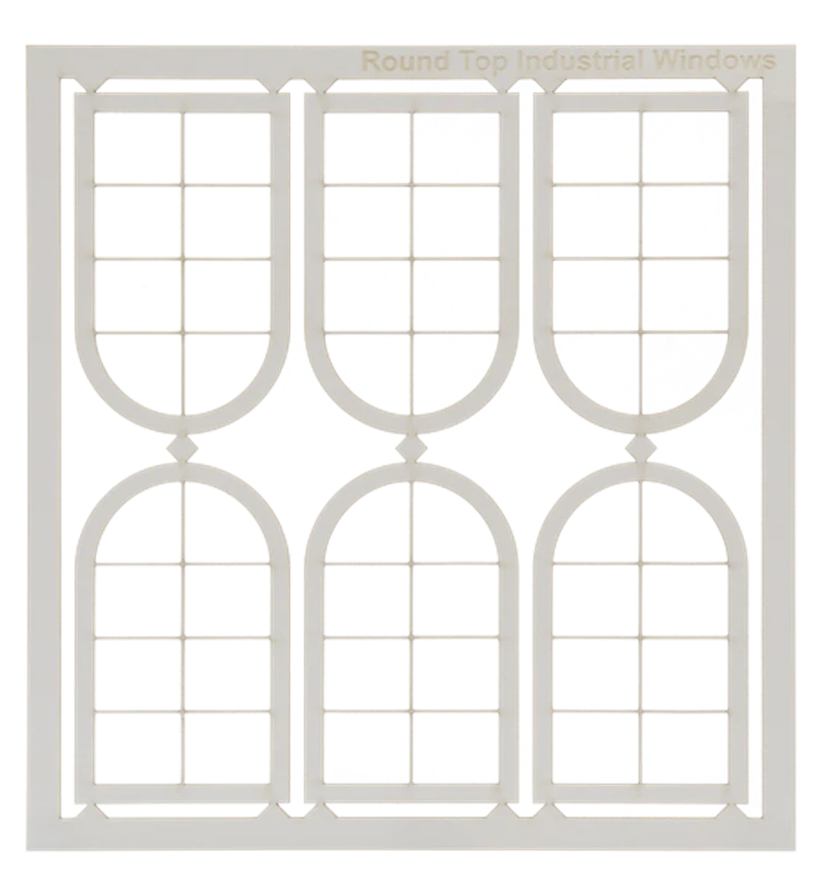 7C-001-002 Kitmaster Genesis - 6 x Rounded Top Industrial Windows - Image 2