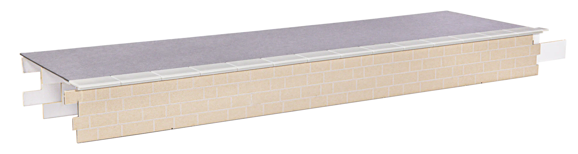 7C-004-001 Kitmaster Genesis - Platform Edging Stones -3 x Straight