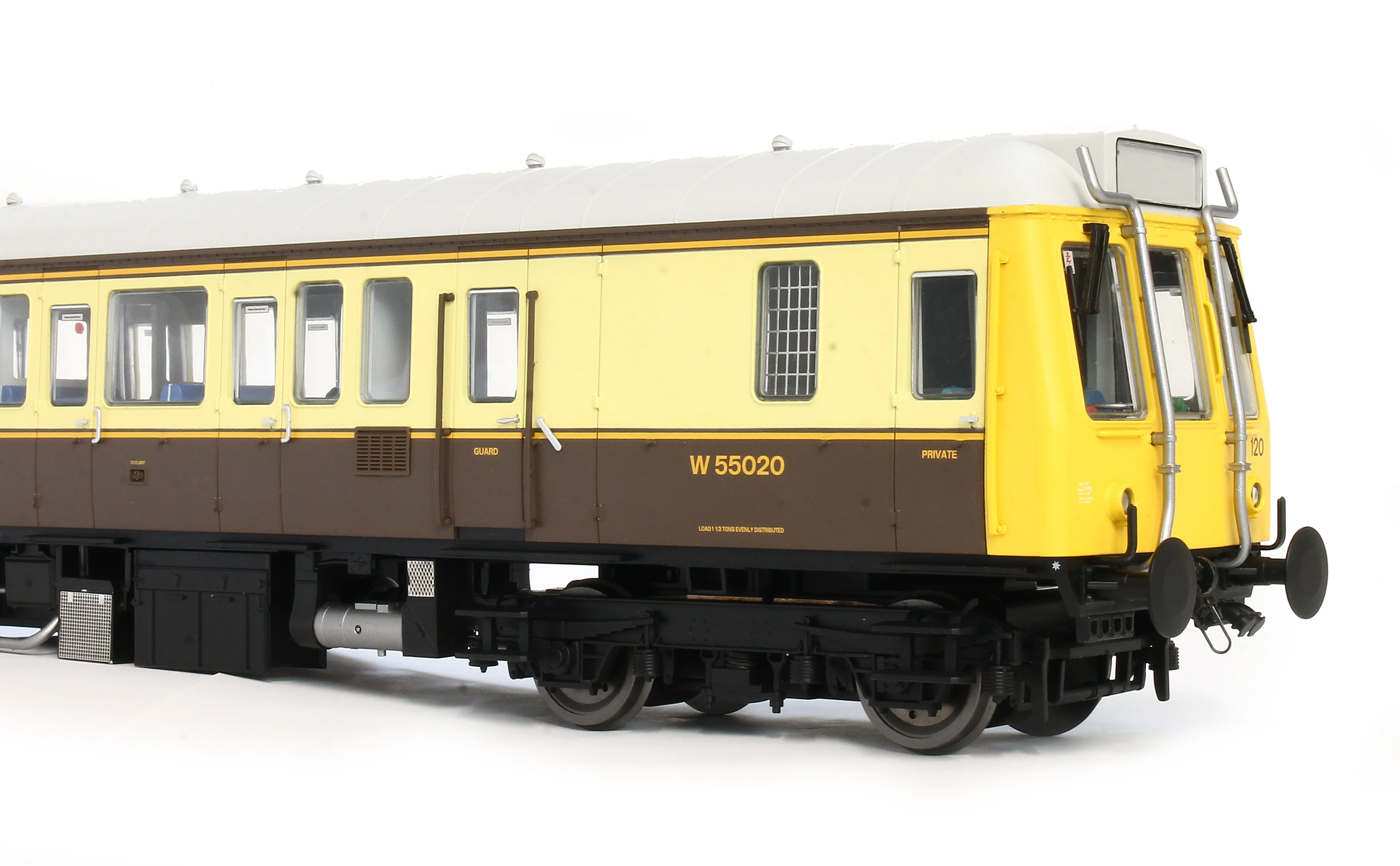 7D-009-005 Class 121 W55020 GWR 150 Chocolate and Cream Single Car DMU - Image 4