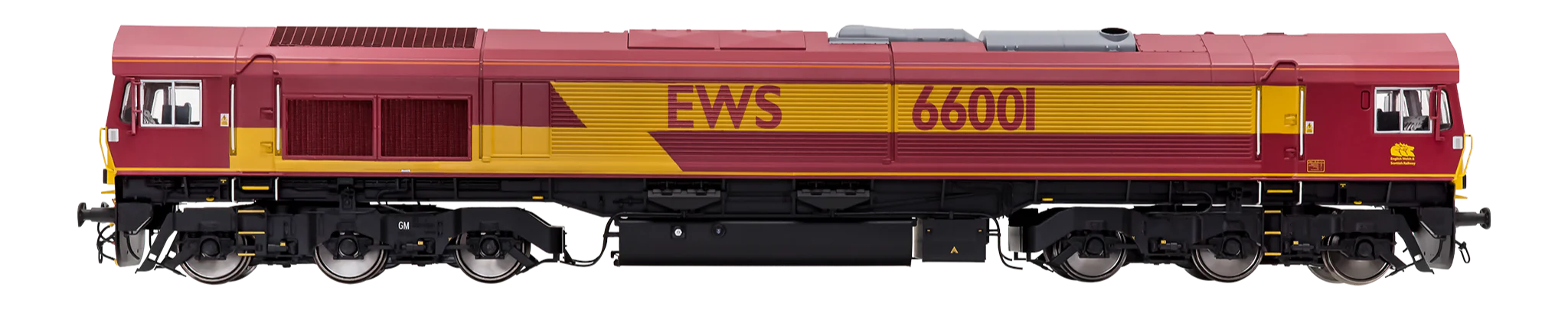 7D-066-001D Class 66 001 EWS Livery Diesel Locomotive DCC Fitted - Image 3
