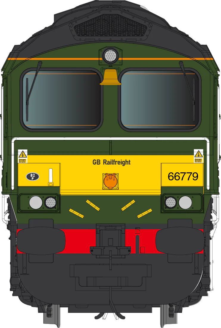 7D-066-007S Class 66 779 'Evening Star' GBRF BR Green livery Diesel Locomotive - DCC Sound - Image 2