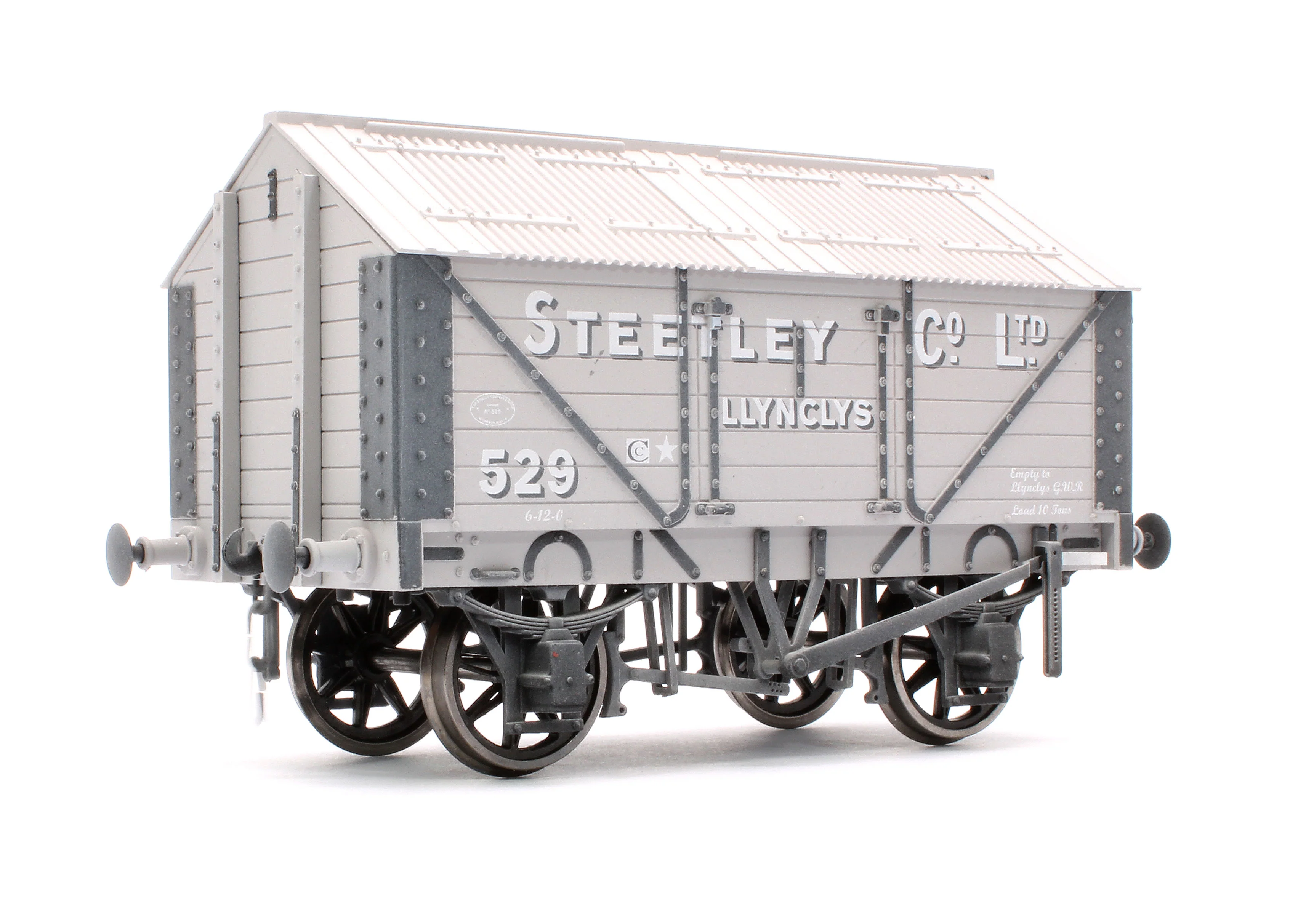 7F-017-002W Lime Van Steetley Co Llynclys No. 529 - Weathered