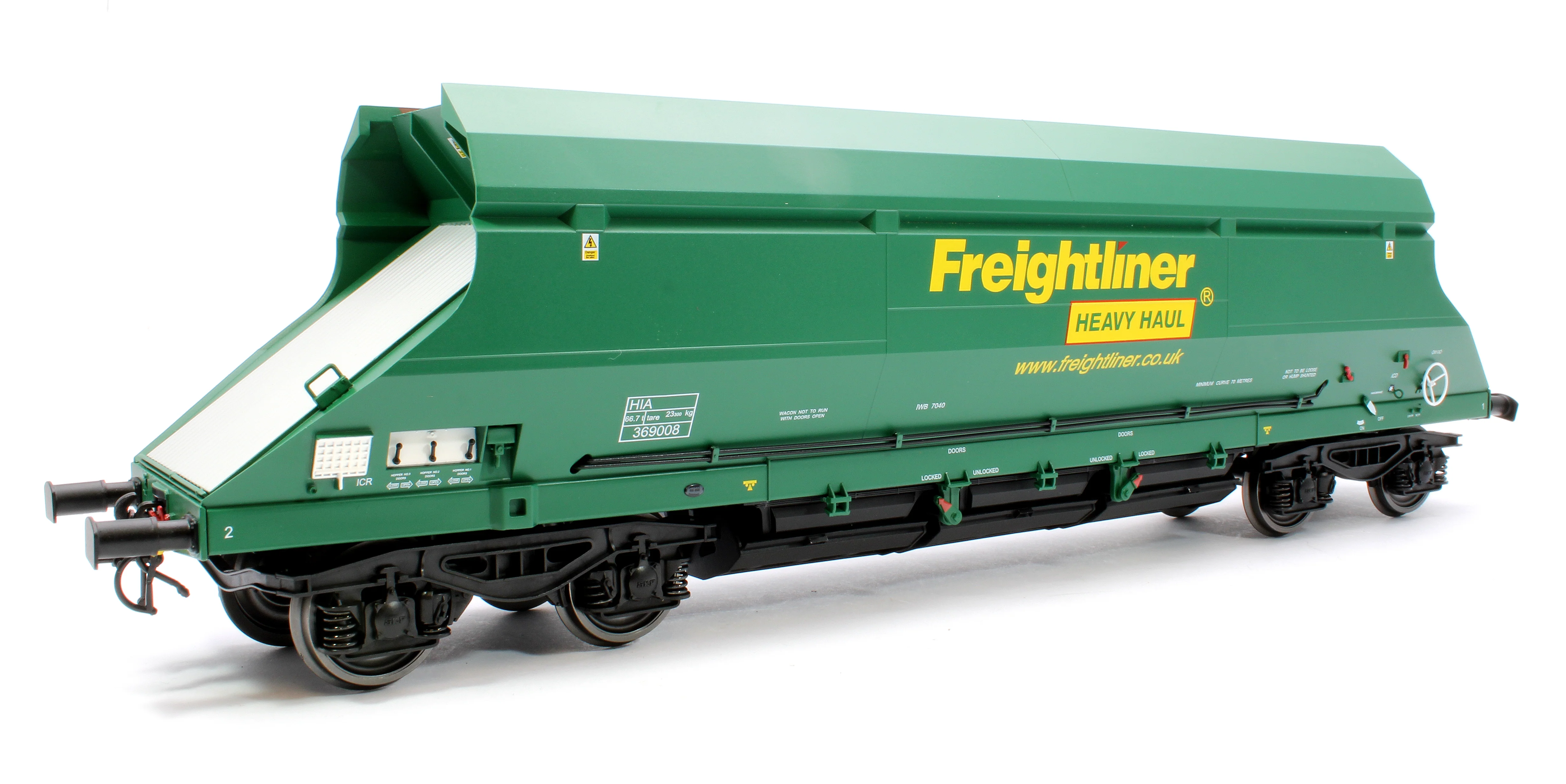 7F-026-001 HIA Freightliner Green Heavy Haul Limestone Hopper 369008