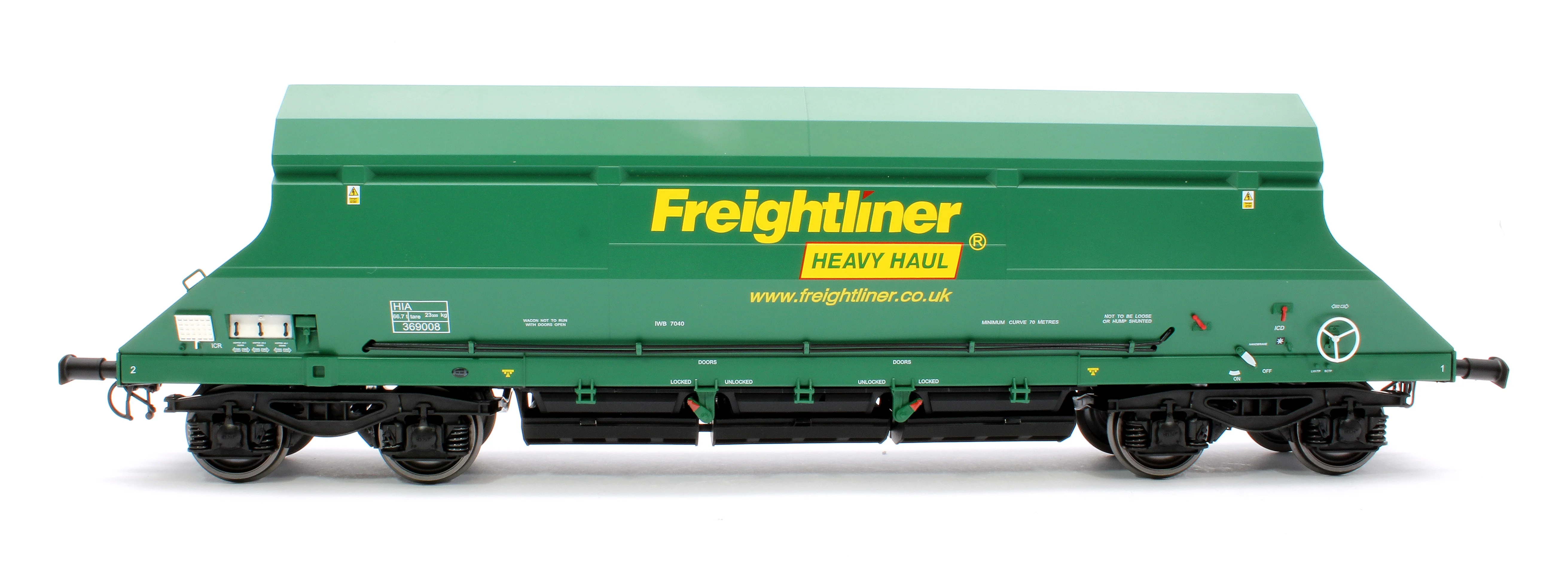 7F-026-001 HIA Freightliner Green Heavy Haul Limestone Hopper 369008 - Image 2
