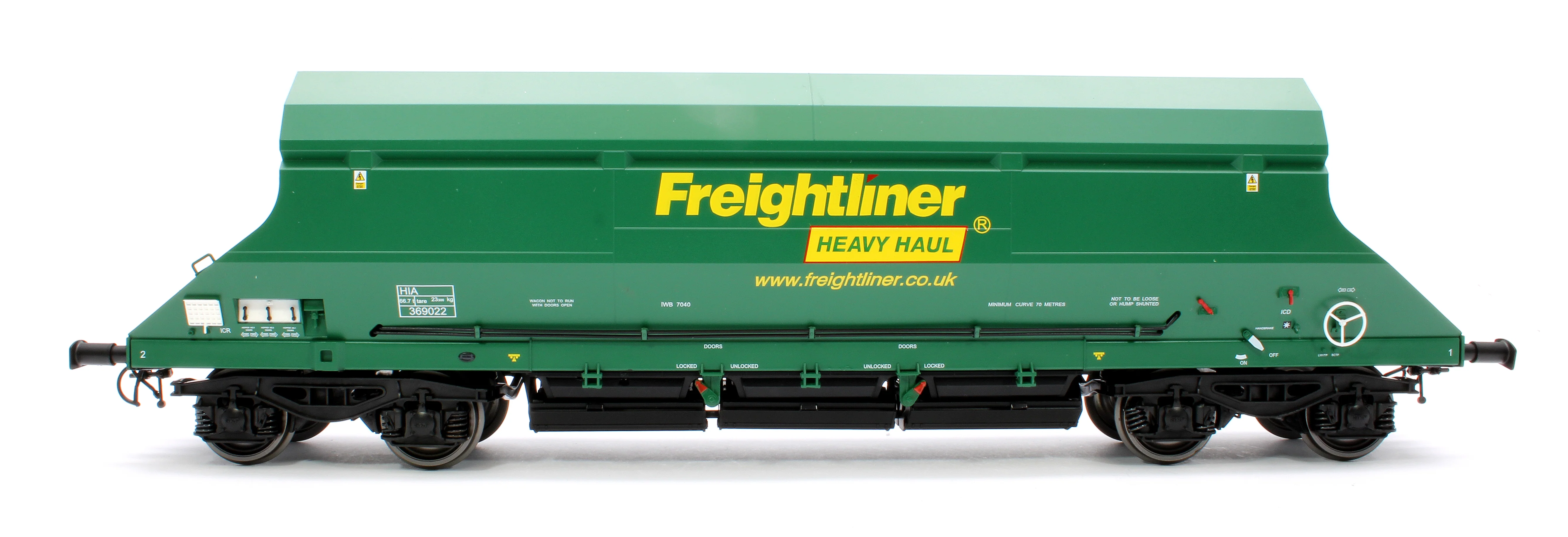 7F-026-002 HIA Freightliner Green Heavy Haul Limestone Hopper 369022 - Image 2