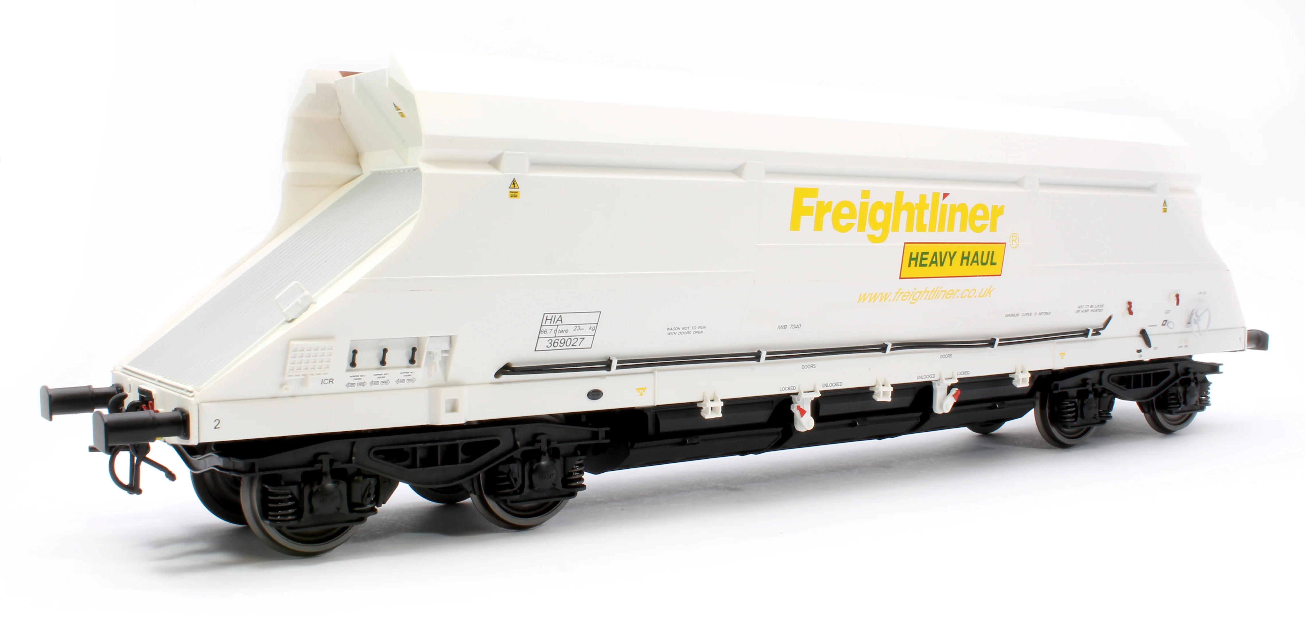 7F-026-003 HIA Freightliner White Heavy Haul Limestone Hopper 369027