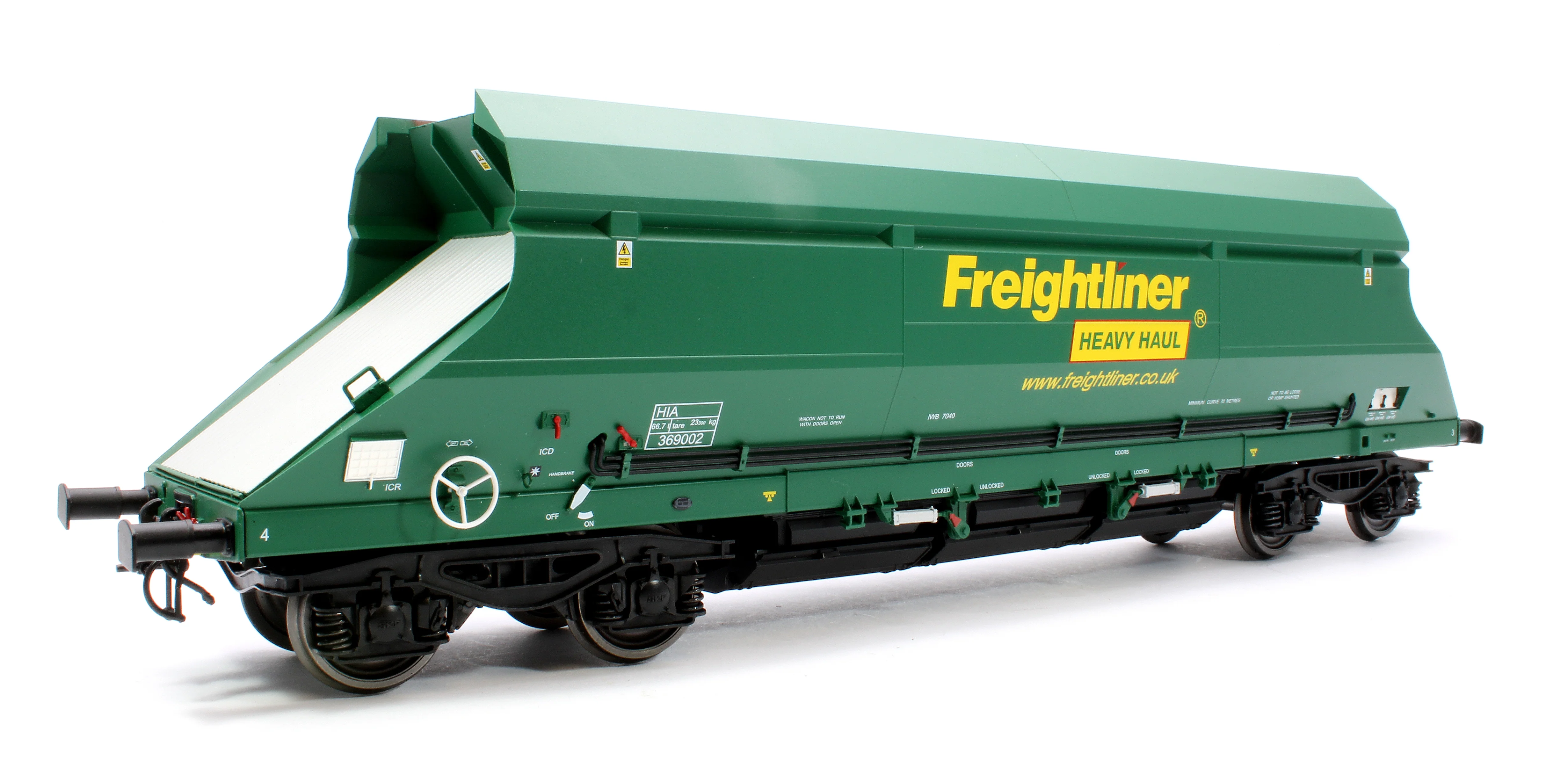 7F-026-005 HIA Freightliner Green Heavy Haul Limestone Hopper 369002 - Image 3