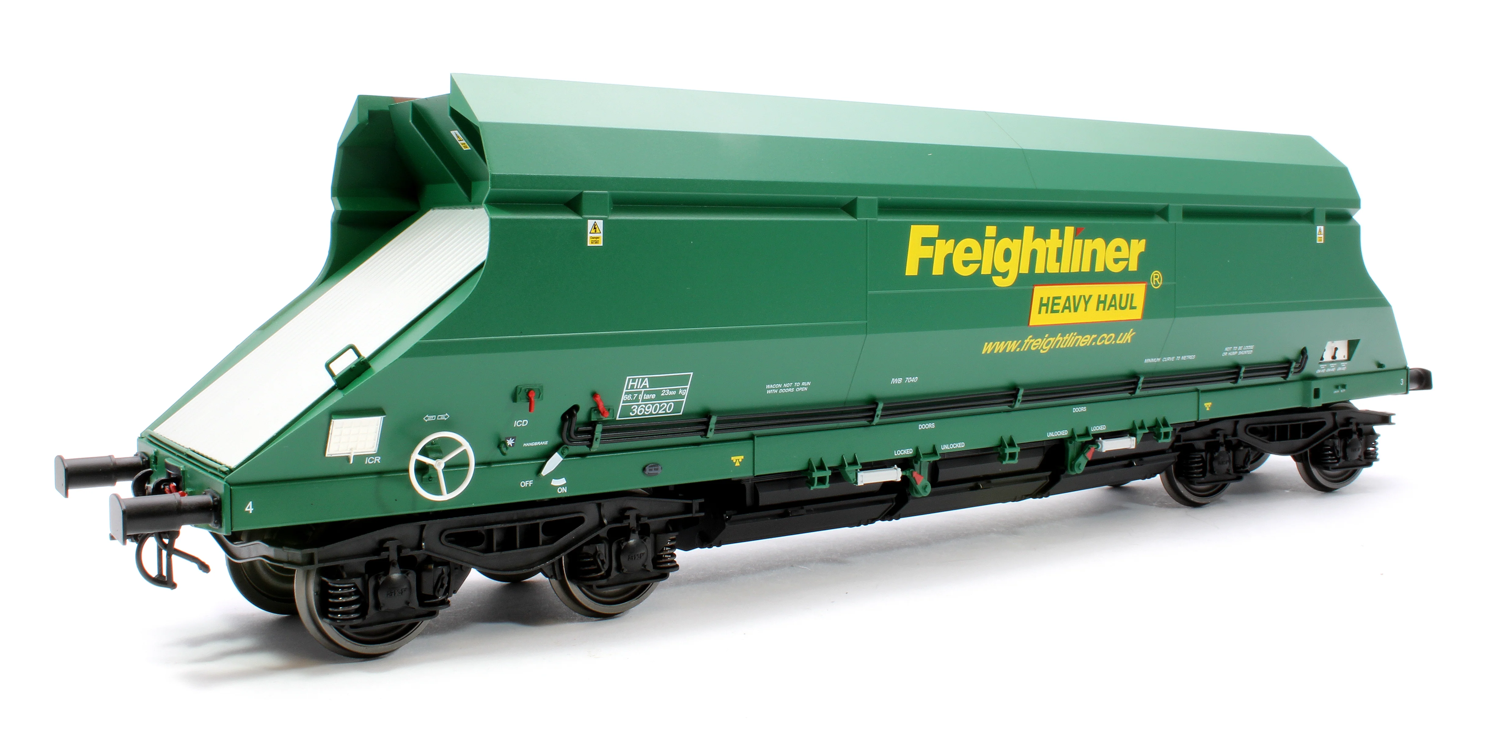 7F-026-006 HIA Freightliner Green Heavy Haul Limestone Hopper 369020 - Image 3