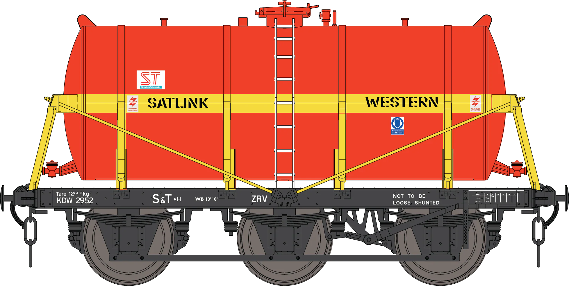 7F-031-014 6 Wheel Milk Tanker Satlink ADW2952