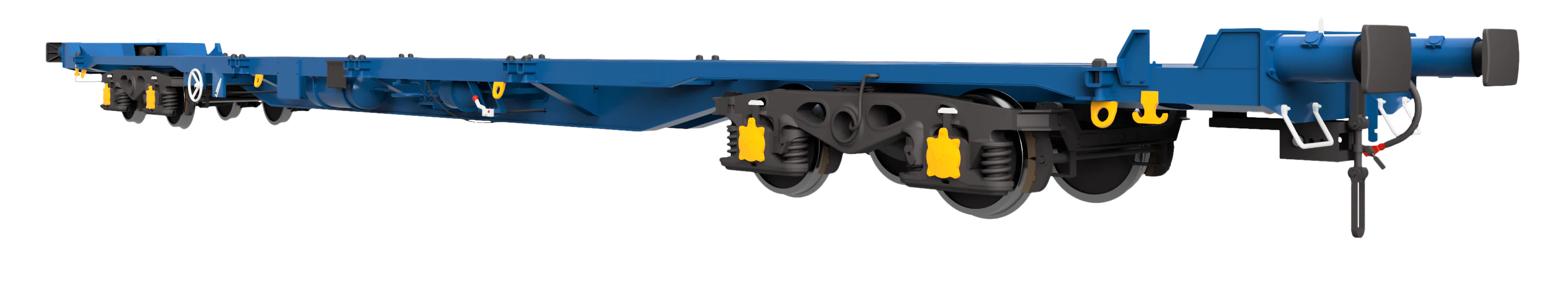 7F-042-020 KFA 93262 Network Rail Yellow GPS Bogies Black Body
