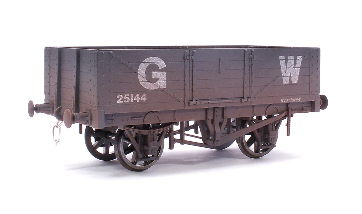 7F-051-056W 5 Plank GWR 25144 - Weathered