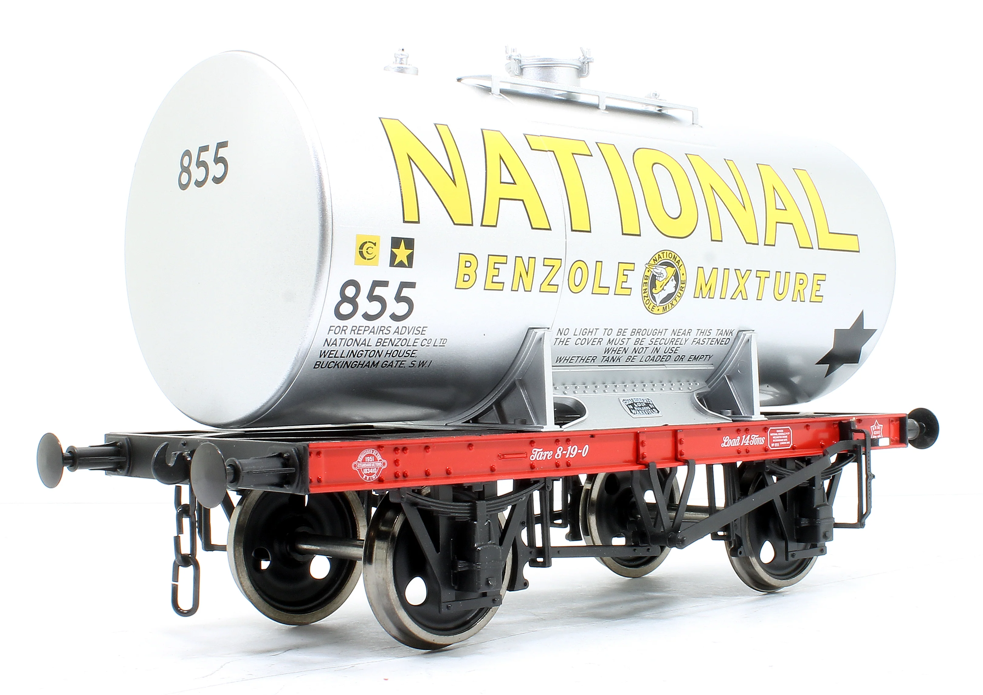 7F-062-004 14T National Benzole # 855 Class A Anchor Mounted Tank
