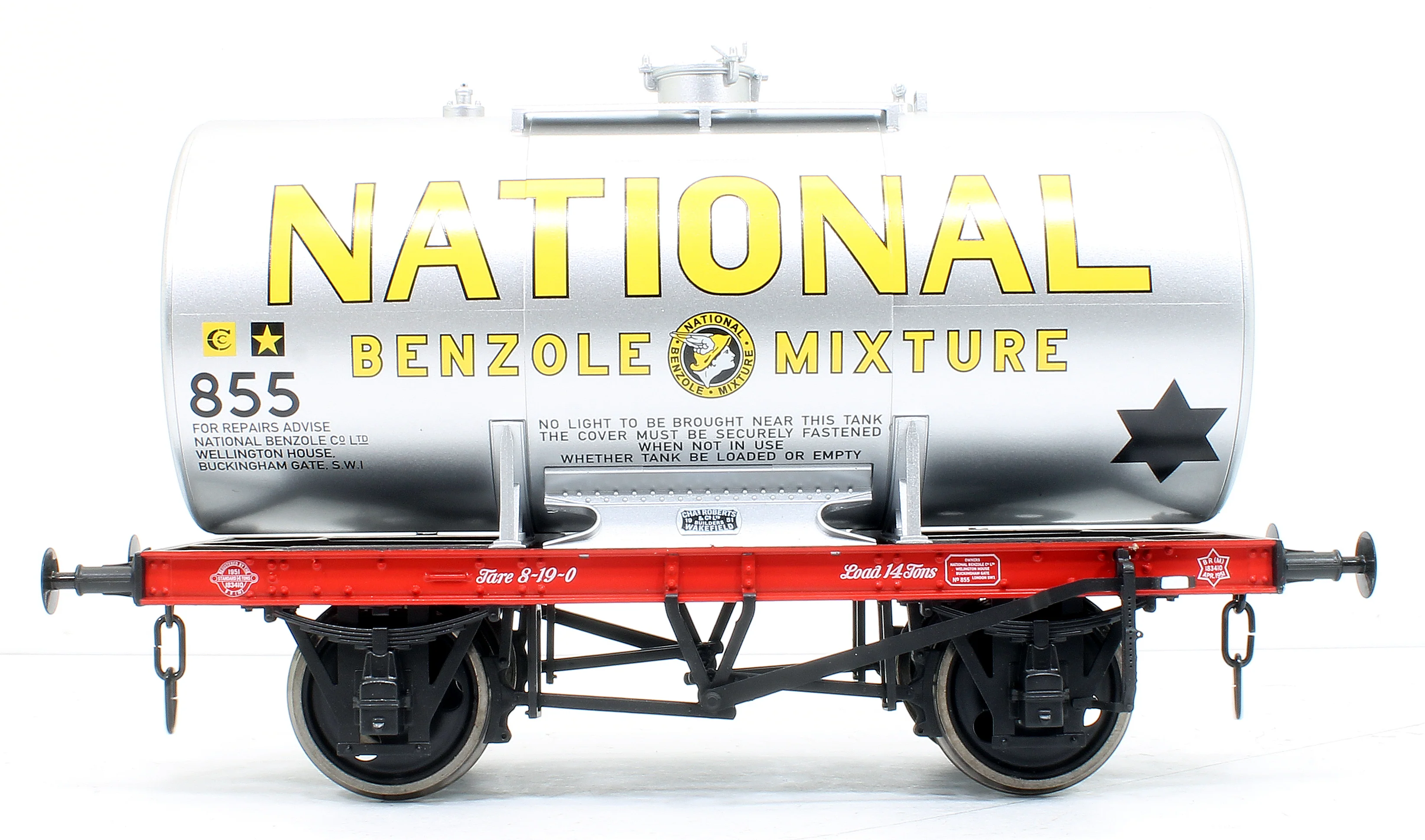 7F-062-004 14T National Benzole # 855 Class A Anchor Mounted Tank - Image 3