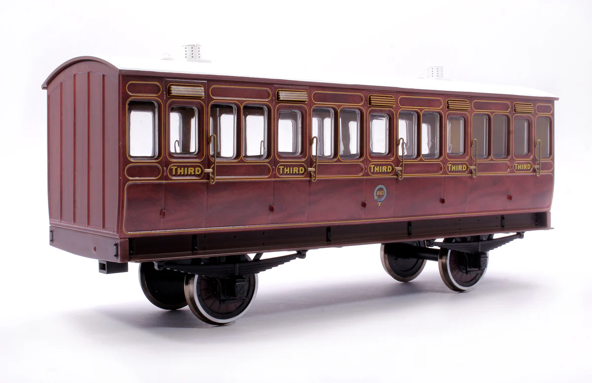 7P-020-100 Stroudley 4 Wheel Suburban Oil Lit 3rd Mahogany 861 - Image 3