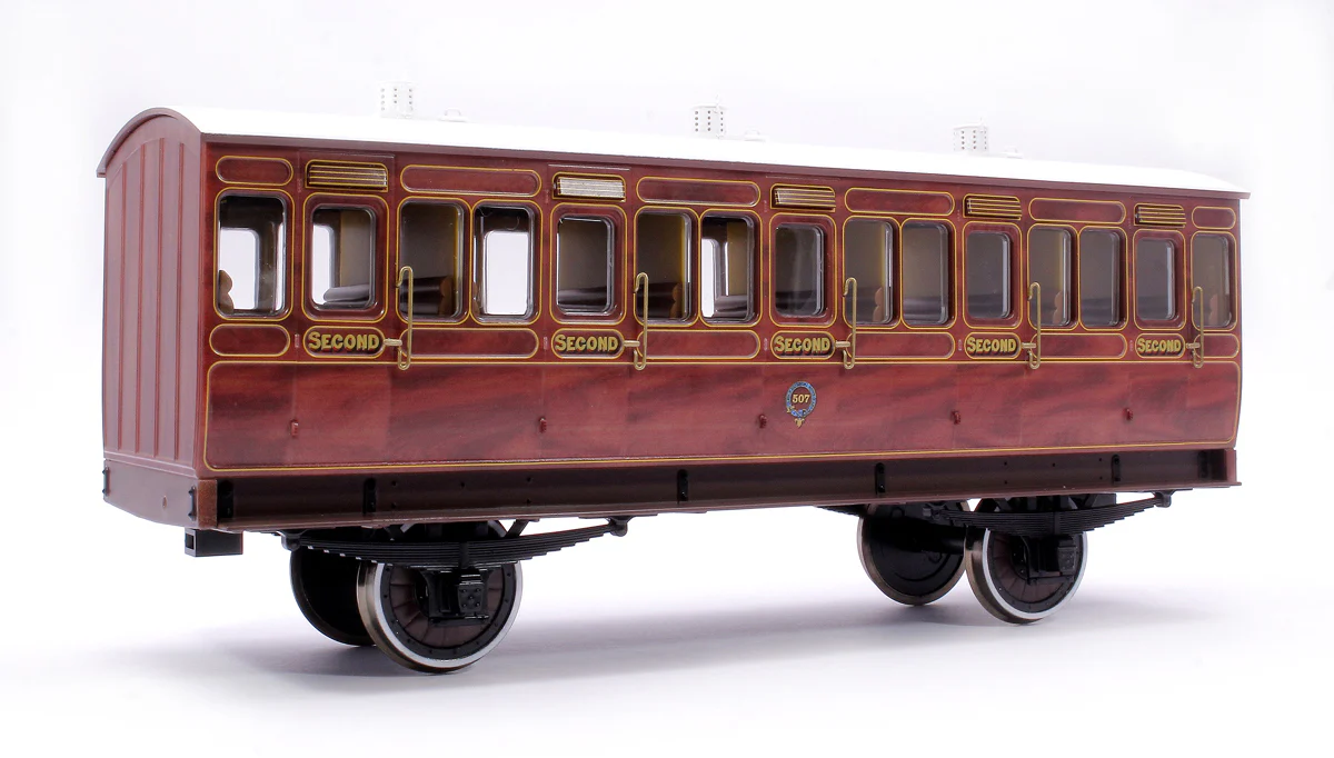 7P-020-200 Stroudley 4 Wheel Suburban Oil Lit 2nd Mahogany 507