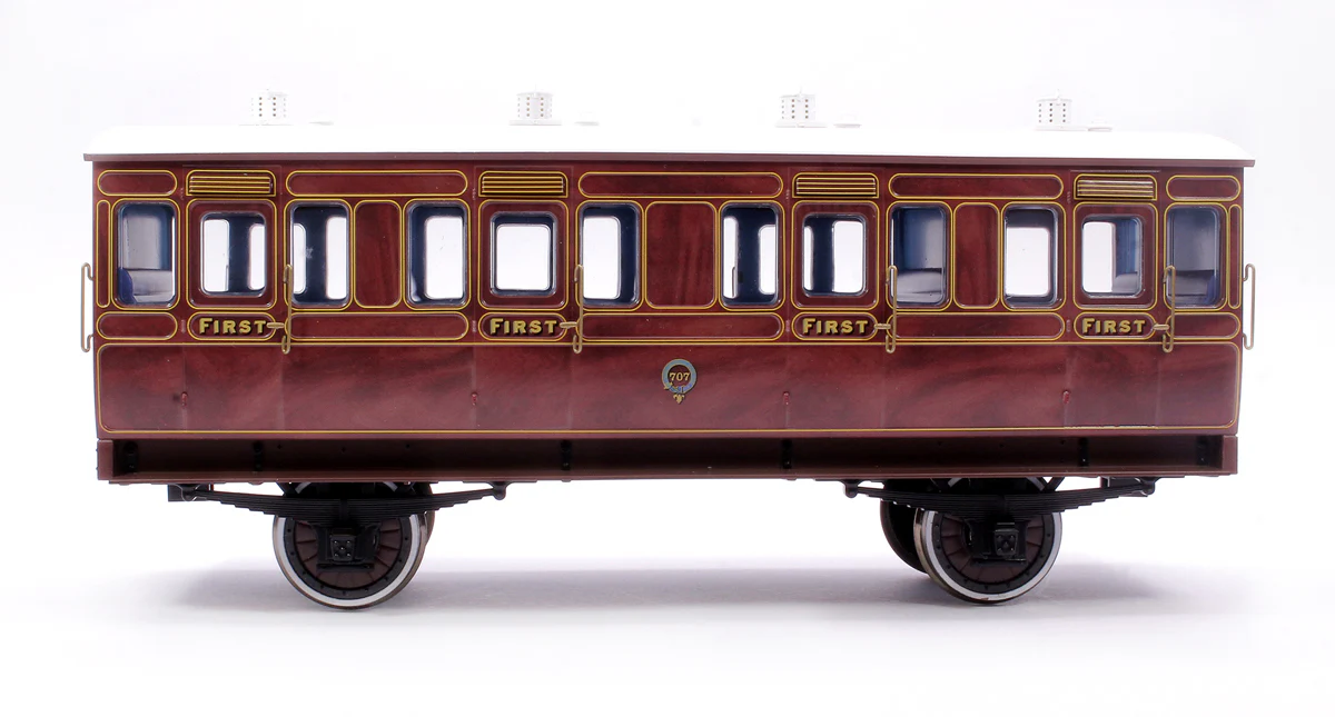 7P-020-400 Stroudley 4 Wheel Suburban Oil Lit 1st Mahogany 707 - Image 2