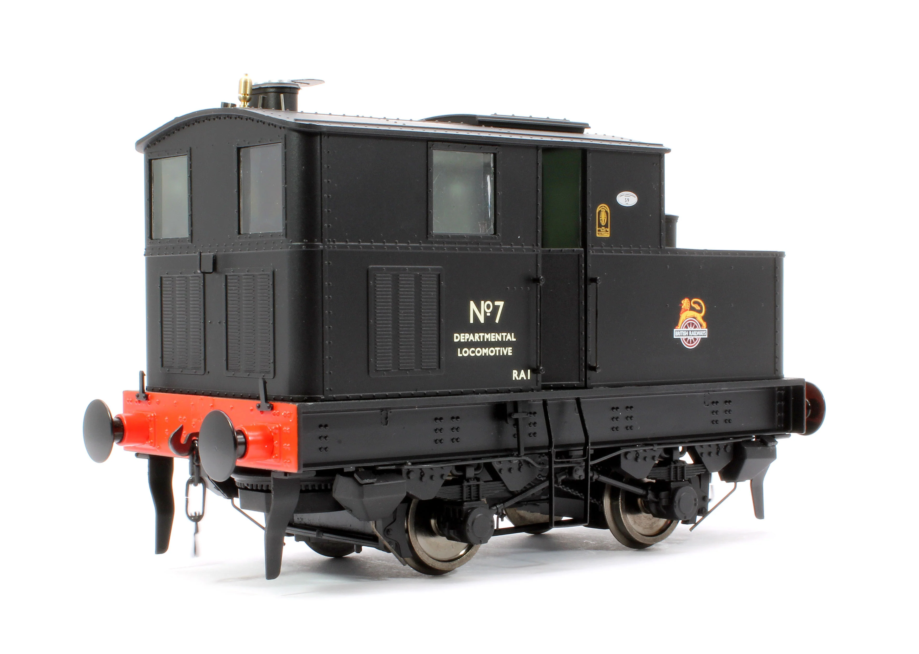 7S-005-012S Sentinel Y1/Y3 BR Early Crest Departmental No 7 Steam Locomotive - DCC Sound - Image 3
