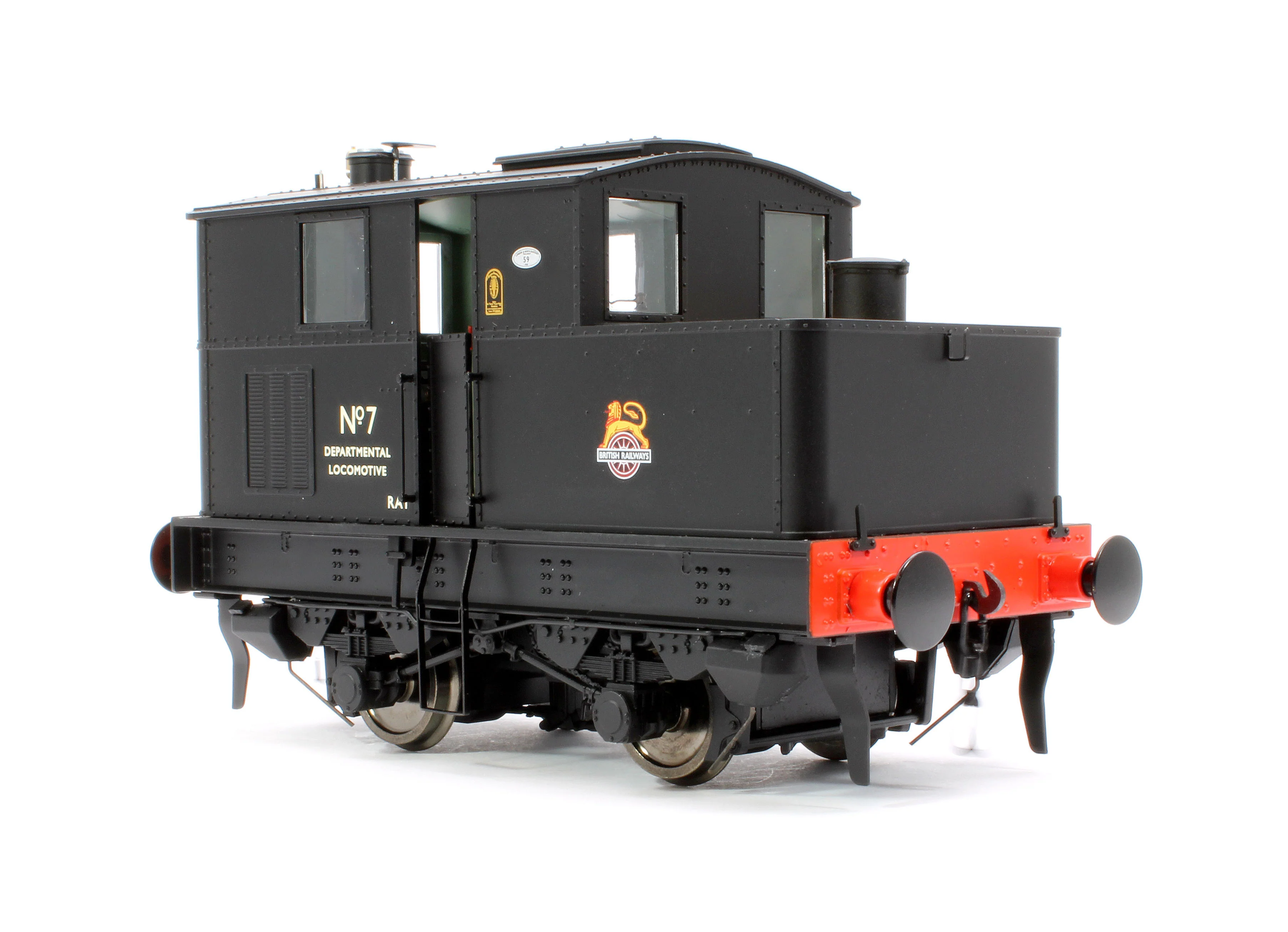 7S-005-012S Sentinel Y1/Y3 BR Early Crest Departmental No 7 Steam Locomotive - DCC Sound - Image 4