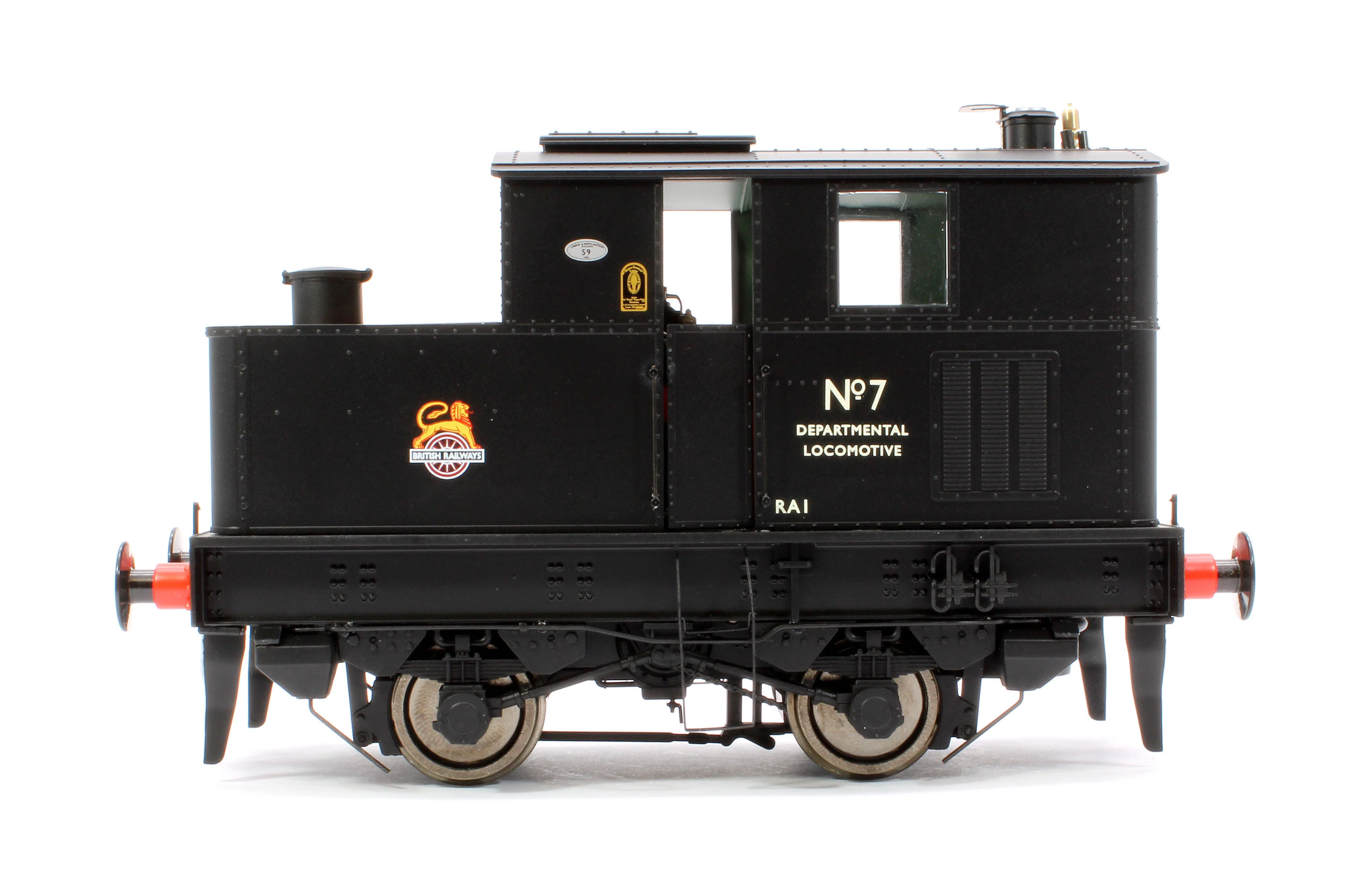 7S-005-012S Sentinel Y1/Y3 BR Early Crest Departmental No 7 Steam Locomotive - DCC Sound - Image 5