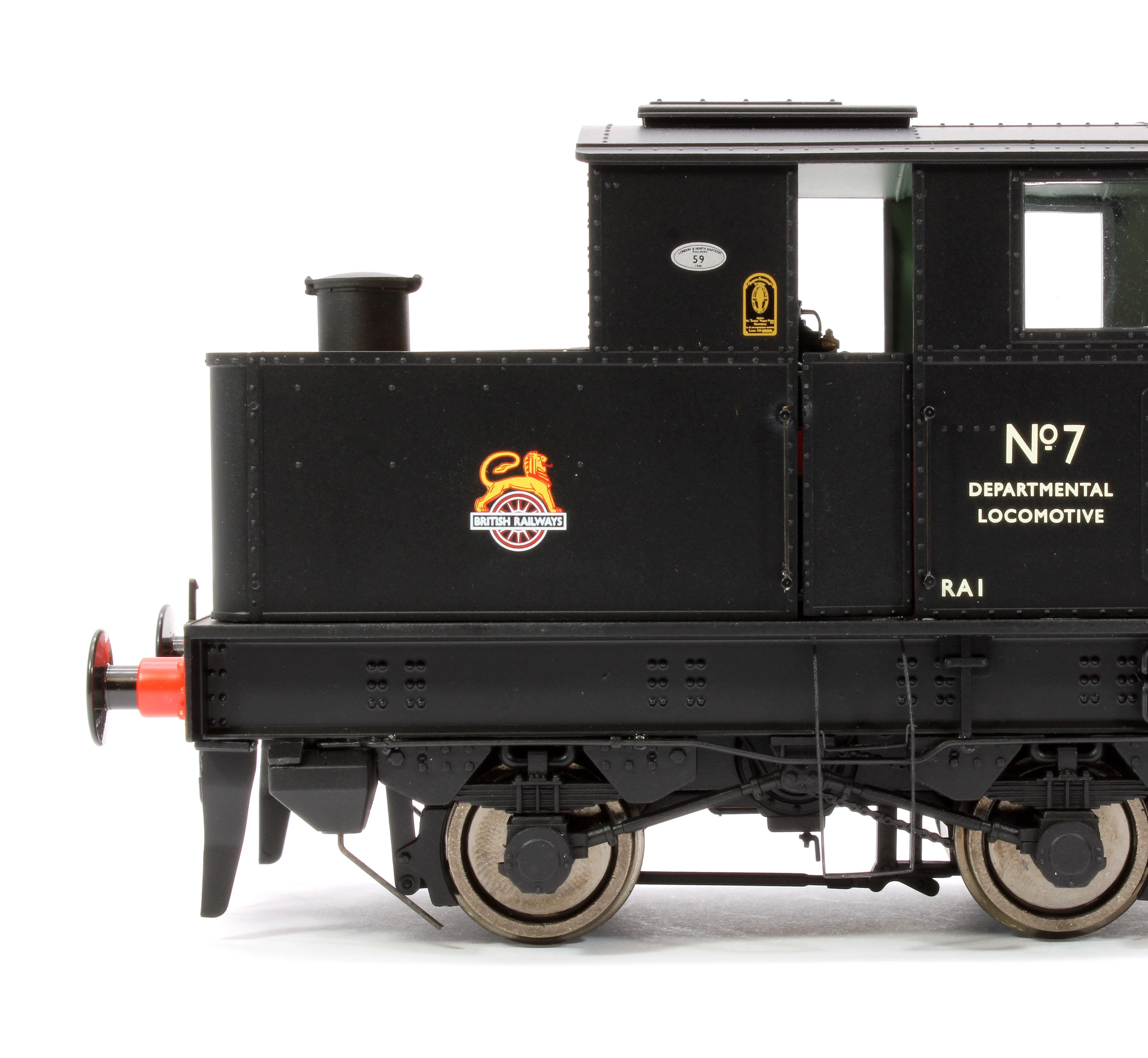 7S-005-012S Sentinel Y1/Y3 BR Early Crest Departmental No 7 Steam Locomotive - DCC Sound - Image 6
