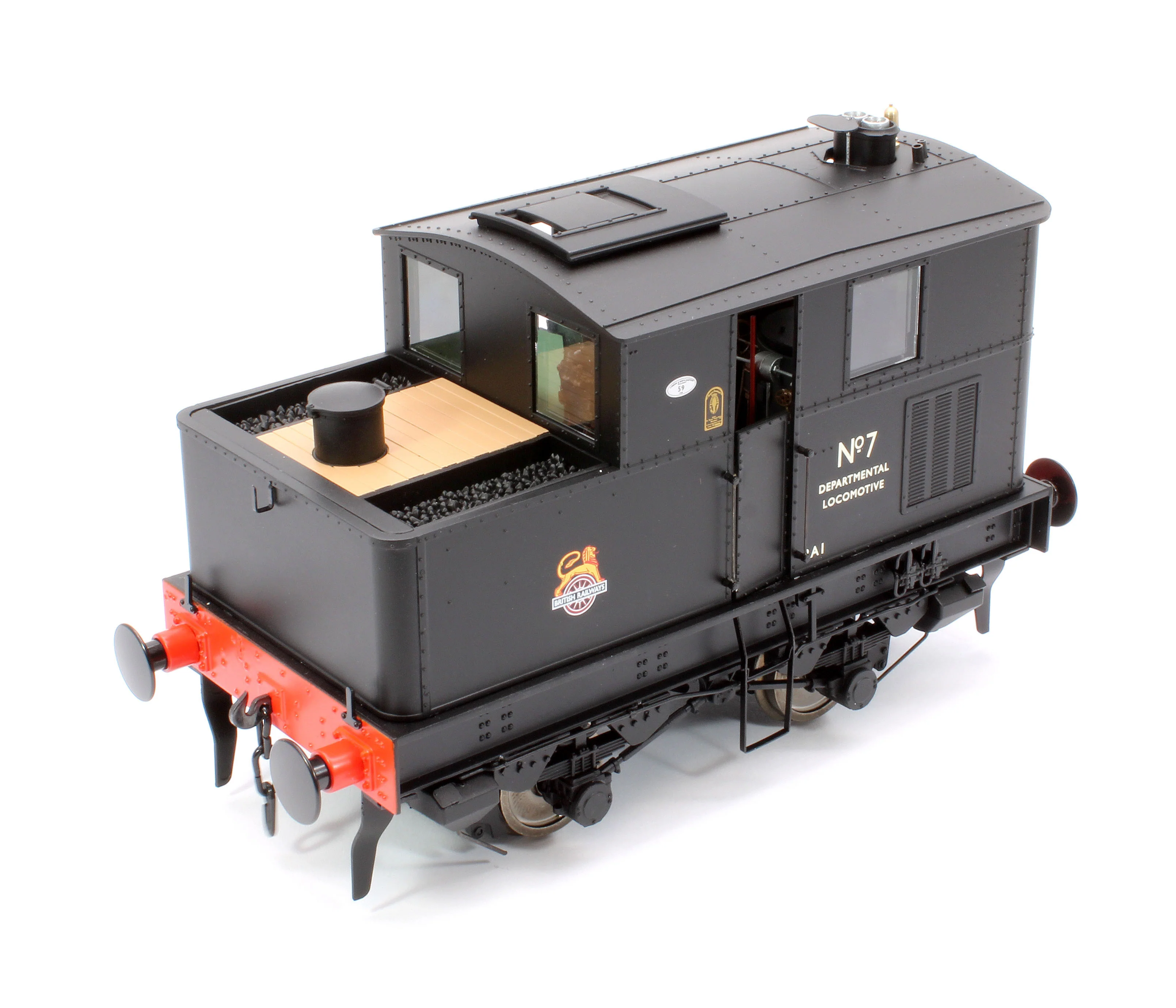 7S-005-012S Sentinel Y1/Y3 BR Early Crest Departmental No 7 Steam Locomotive - DCC Sound - Image 9