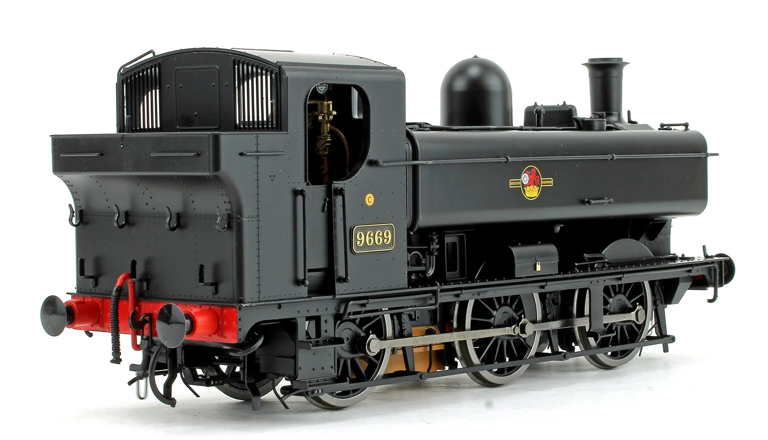 7S-007-007 Class 57xx Pannier 9669 BR Black Late Crest - Image 4