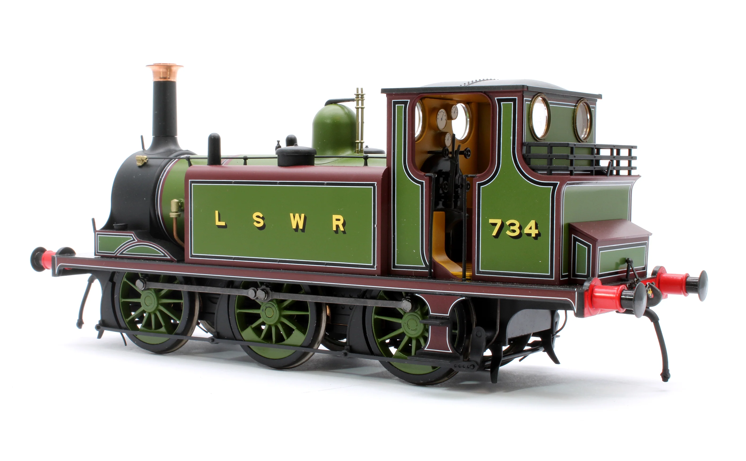 7S-010-014S Terrier A1 734 LSWR Green - Steam Tank Locomotive - DCC Sound - Image 2
