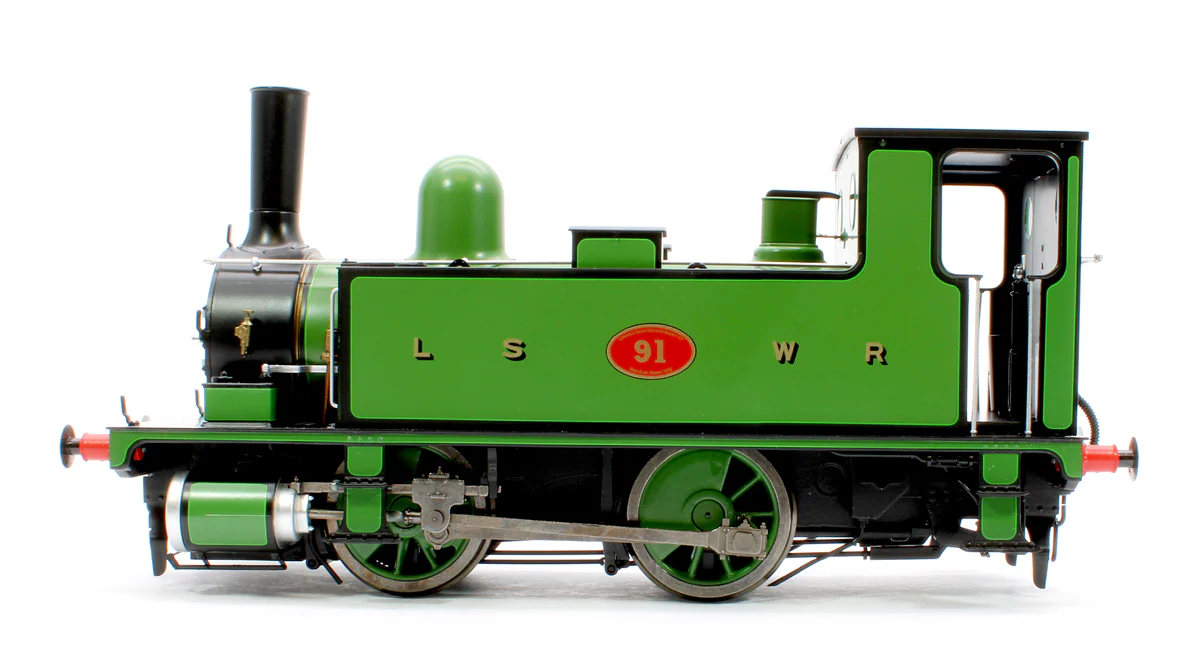 7S-018-006 L&SWR B4 0-4-0T Lined Green 91 - Steam Tank Locomotive - Image 5
