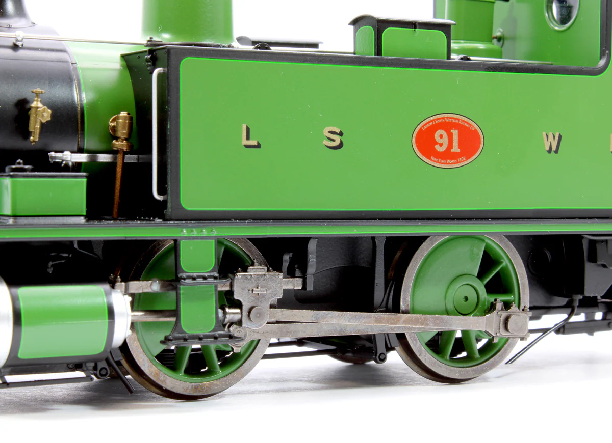 7S-018-006 L&SWR B4 0-4-0T Lined Green 91 - Steam Tank Locomotive - Image 7