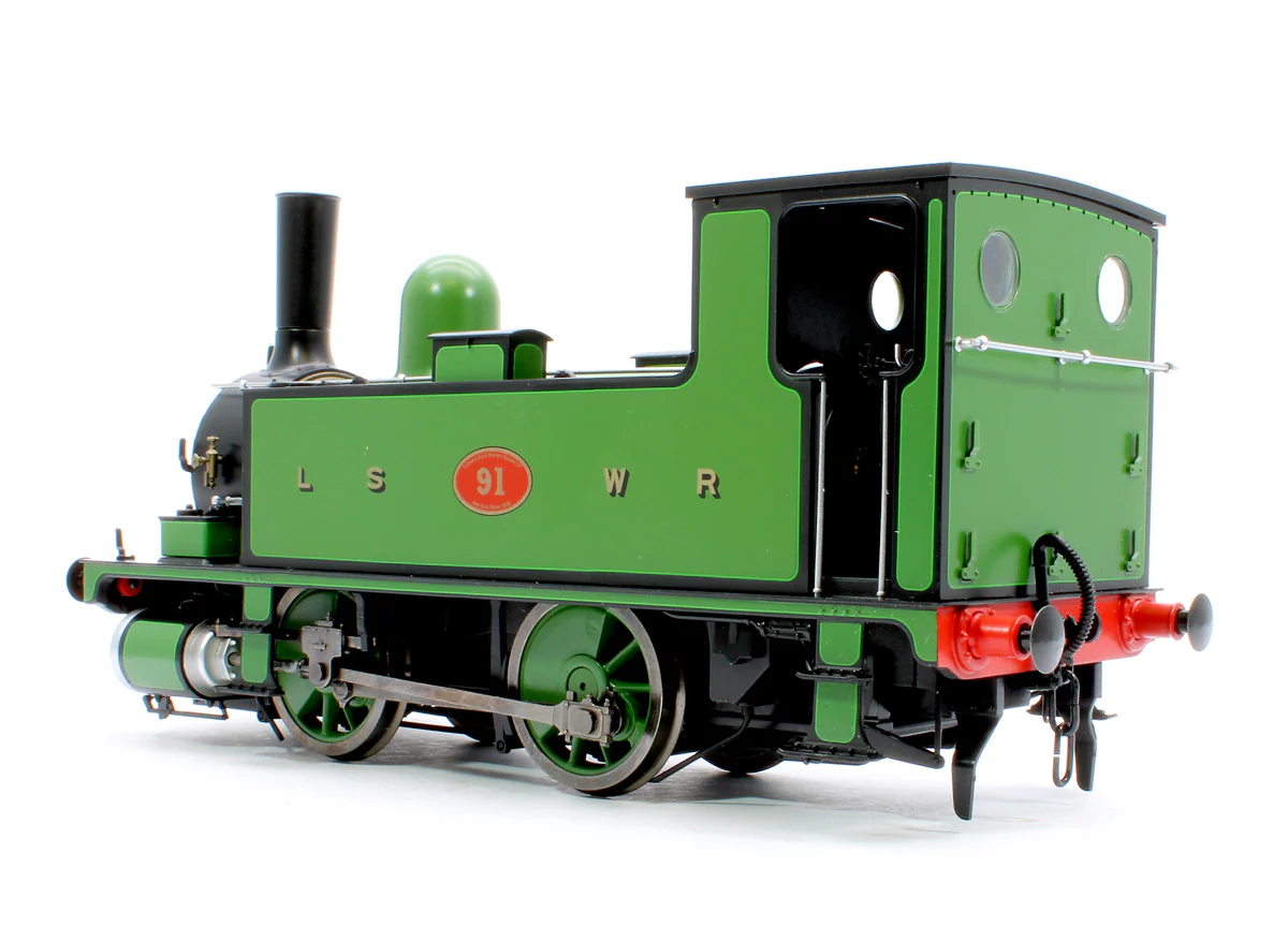 7S-018-006D L&SWR B4 0-4-0T Lined Green 91 - Steam Tank Locomotive - DCC Fitted - Image 2