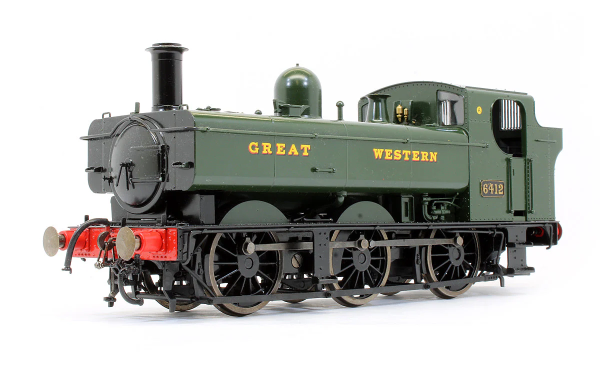 Pre-Owned 7S-024-001 64XX Pannier 6412 Great Western Green Steam Locomotive