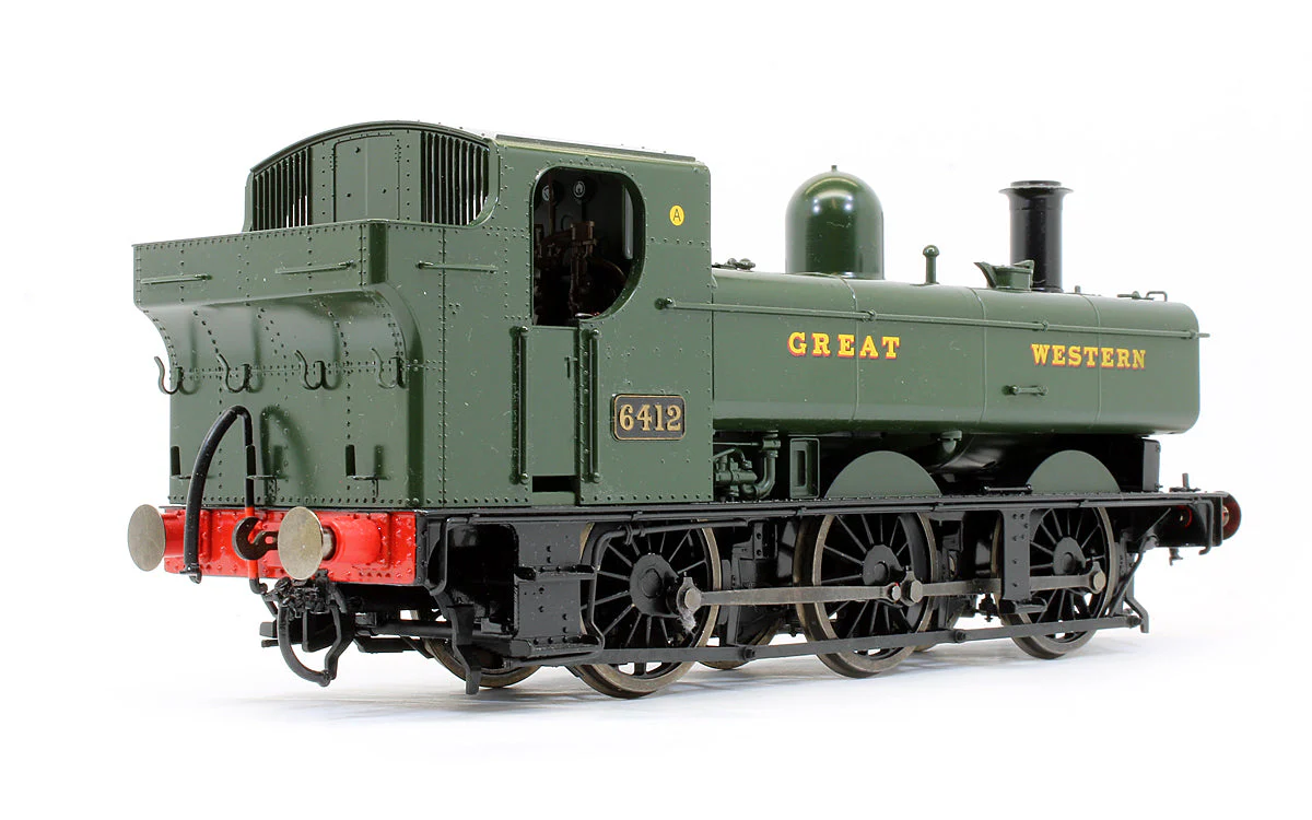 Pre-Owned 7S-024-001 64XX Pannier 6412 Great Western Green Steam Locomotive - Image 2