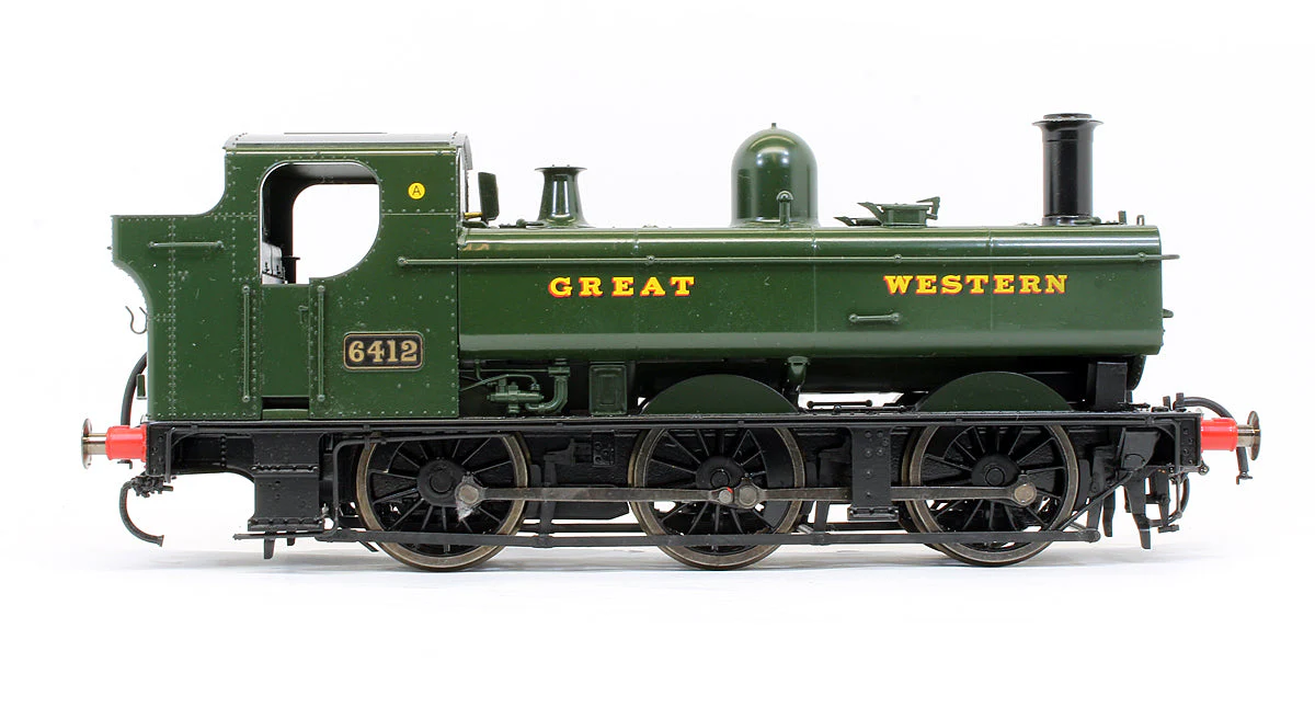 Pre-Owned 7S-024-001 64XX Pannier 6412 Great Western Green Steam Locomotive - Image 3