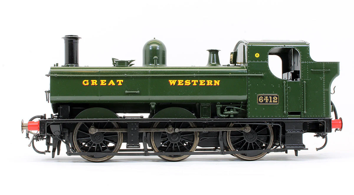 Pre-Owned 7S-024-001 64XX Pannier 6412 Great Western Green Steam Locomotive - Image 4