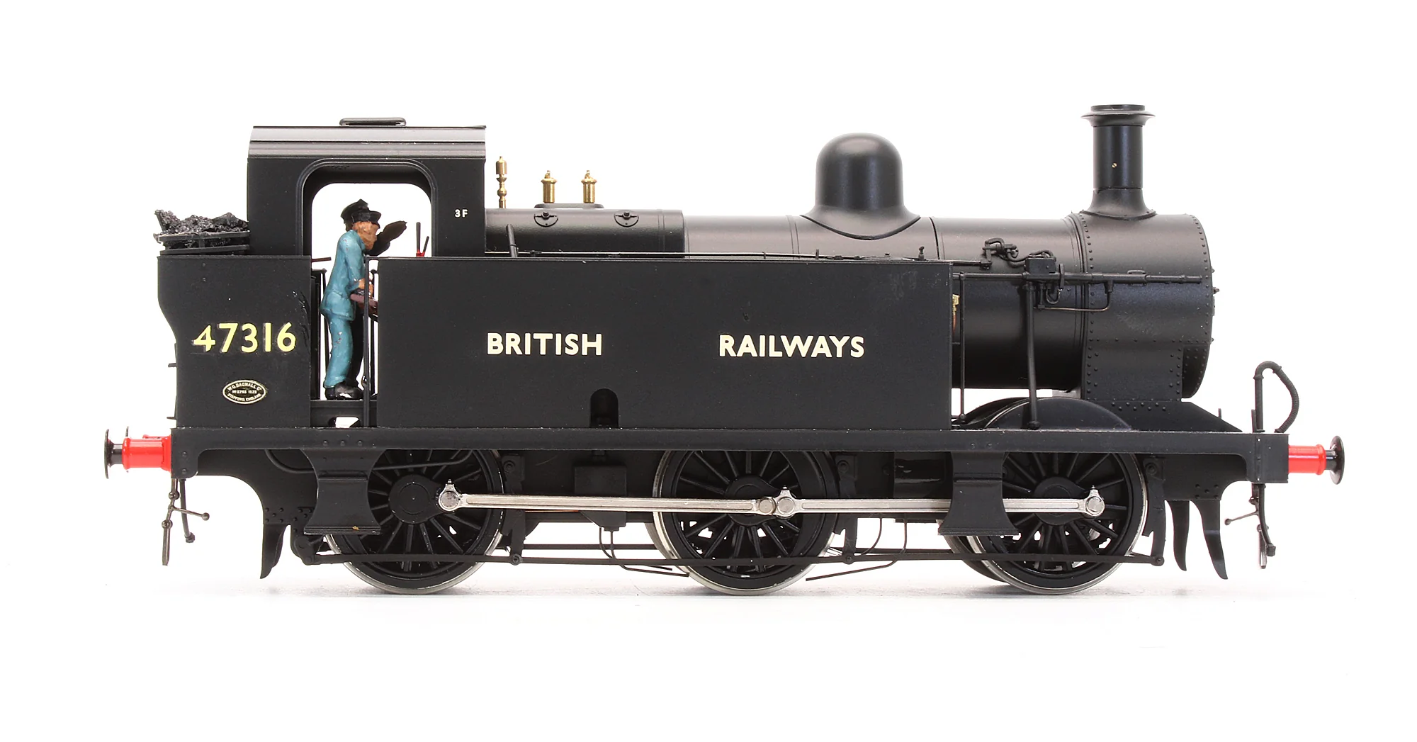 Pre-Owned Class 3F 'Jinty' 0-6-0T In BR Black With 'BRITISH RAILWAYS' No.47316 Steam Locomotive - Image 3