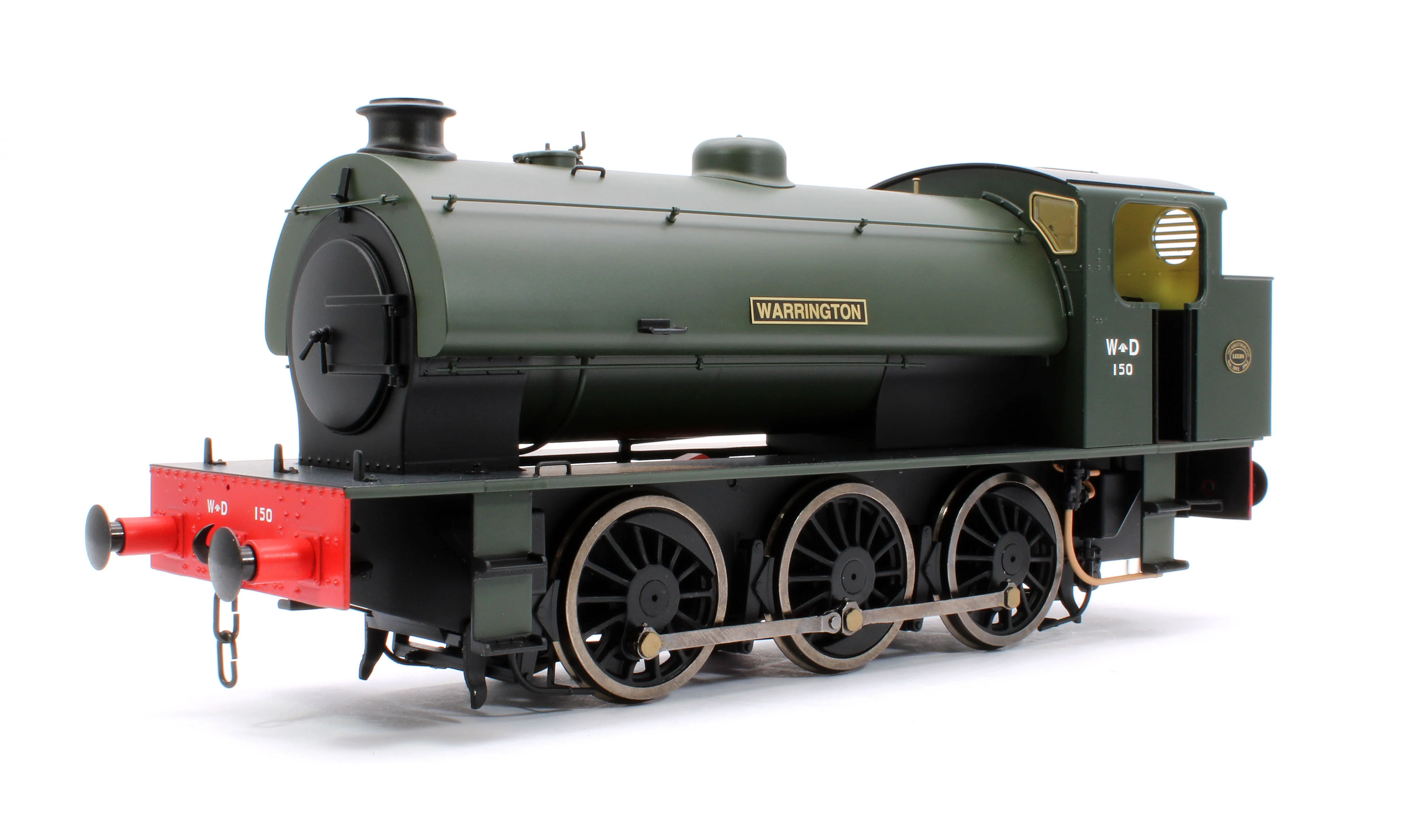 7S-094-RAILS1S J94 Austerity 'Warrington' WD150 War Department Green 0-6-0 Tank Locomotive (DCC Sound)