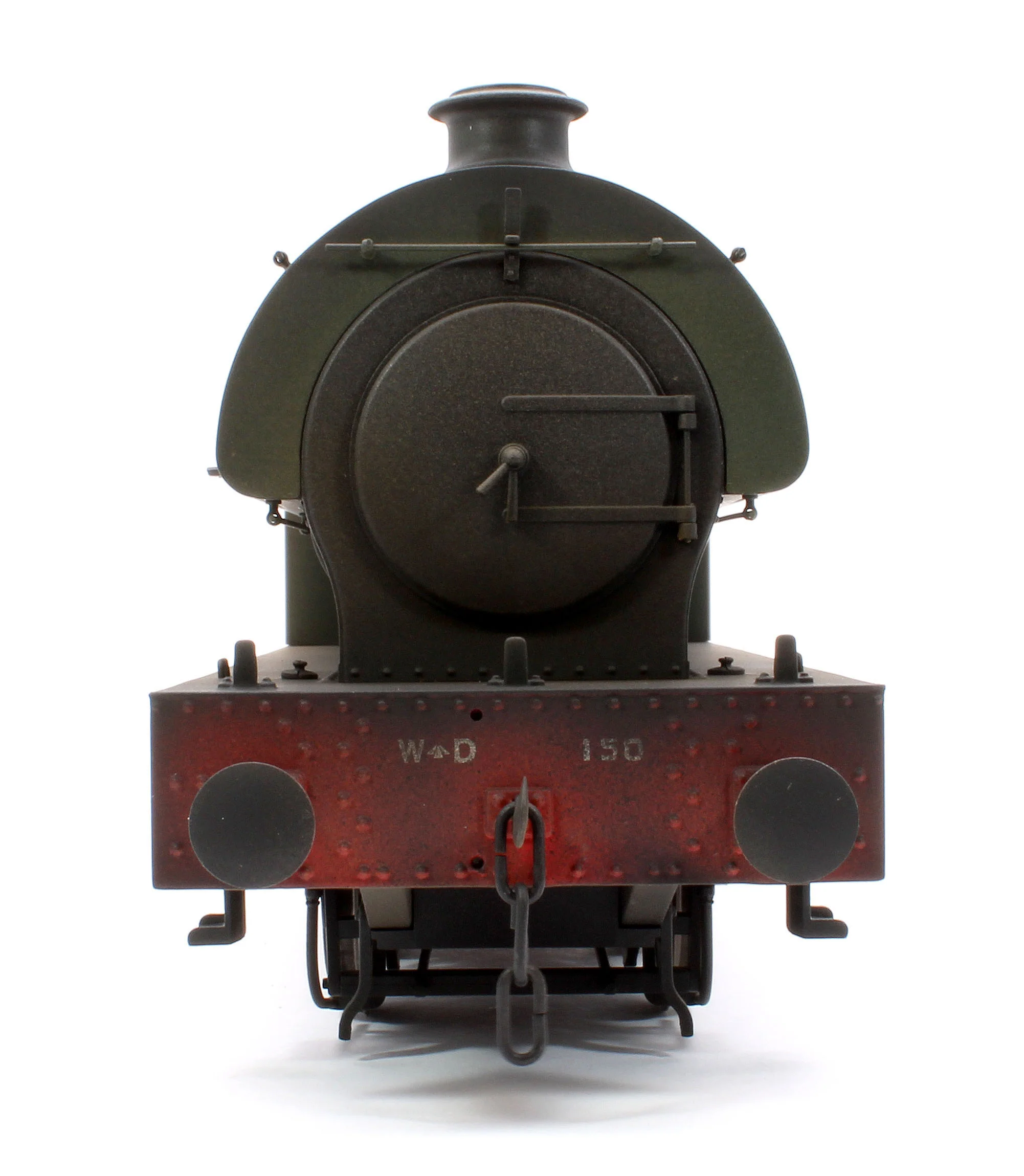 7S-094-RAILS1W Custom Weathered J94 Austerity 'Warrington' WD150 War Department Green 0-6-0 Tank Locomotive - Image 7