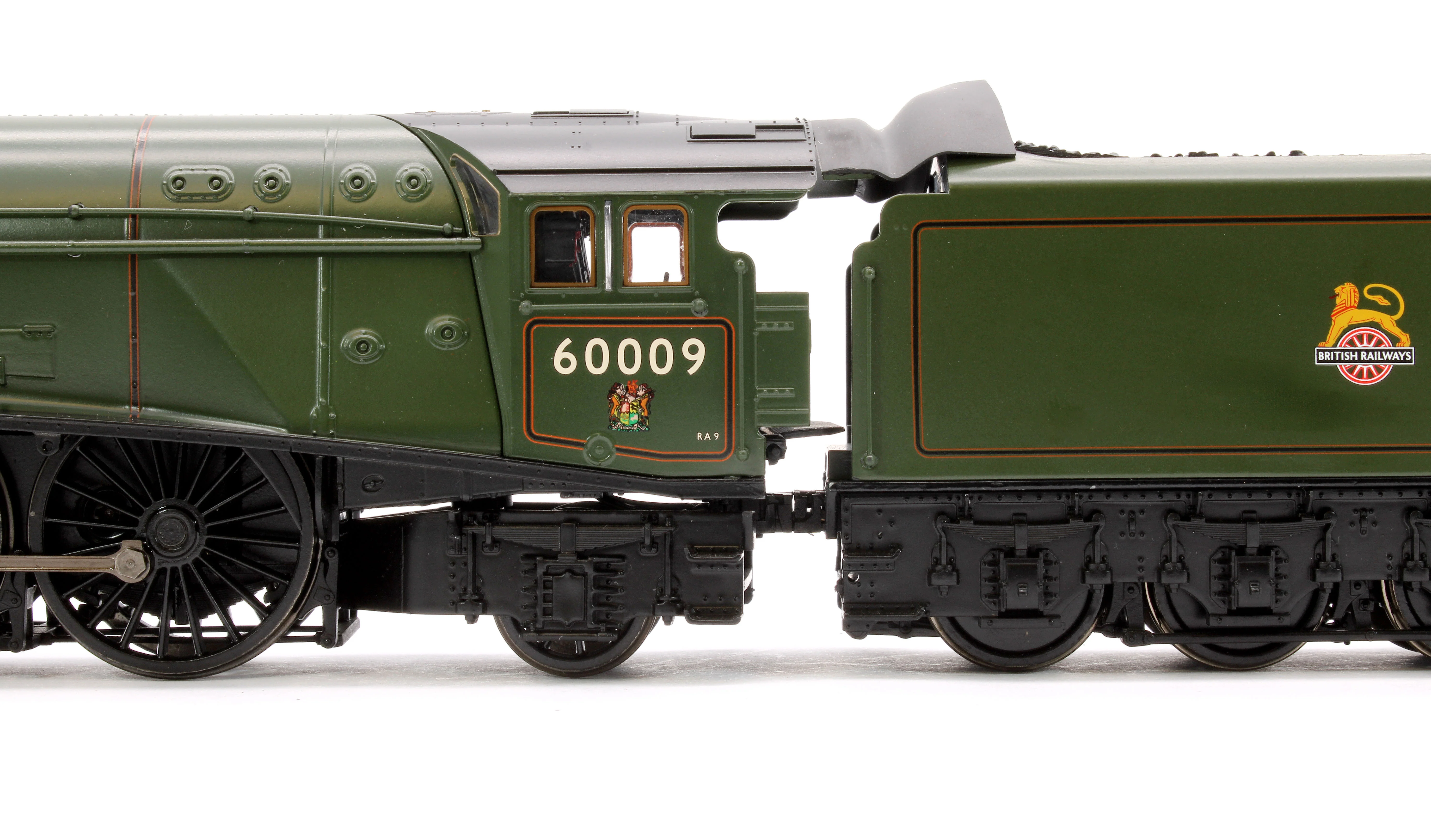 BL-001-013 Black Label Class A4 Union of South Africa BR Green (Early Crest) Unvalanced 4-6-2 No.60009 Steam Locomotive - DCC Sound & Smoke - Image 8