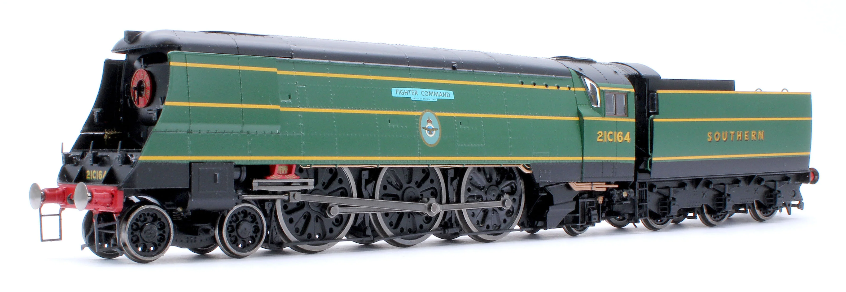 BL-002-001 Black Label Battle of Britain Fighter Command 21C164 SR Malachite Green Steam Locomotive - DCC Sound & Smoke