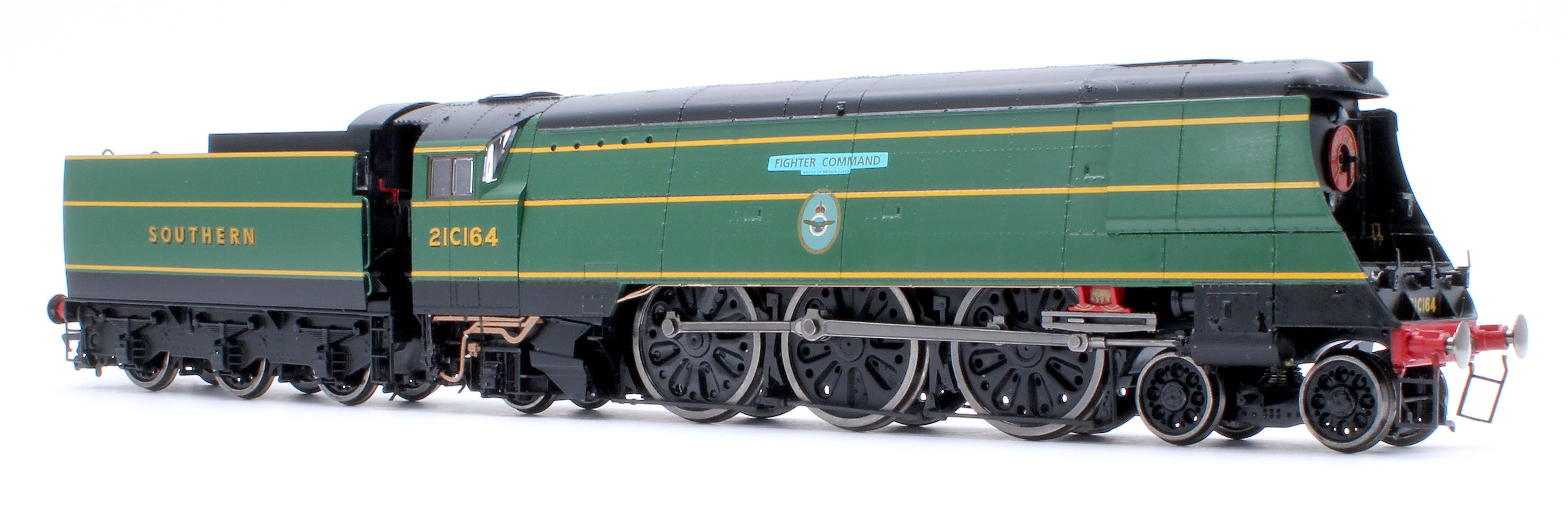 BL-002-001 Black Label Battle of Britain Fighter Command 21C164 SR Malachite Green Steam Locomotive - DCC Sound & Smoke - Image 6