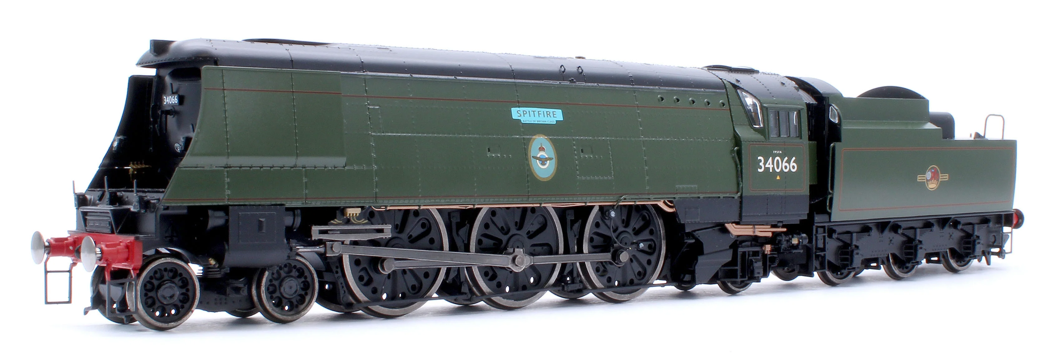 BL-002-002 Black Label Battle of Britain Spitfire 34066 BR Green Late Crest Steam Locomotive - DCC Sound & Smoke