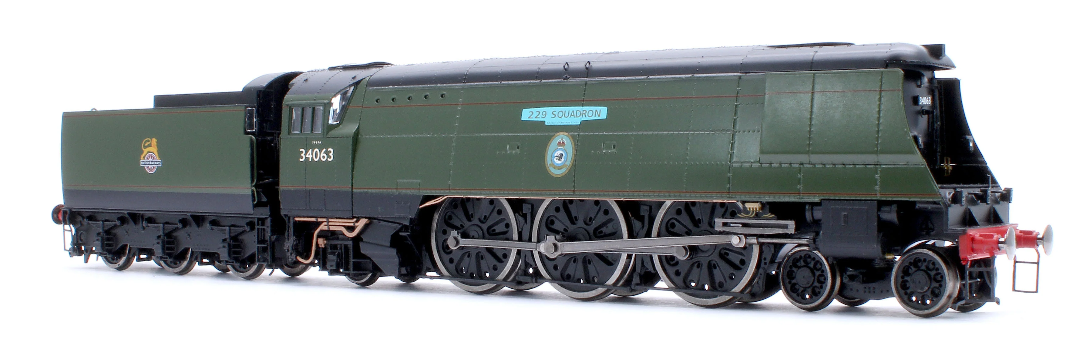 BL-002-003 Black Label Battle of Britain 229 Squadron 34063 BR Green Early Crest Steam Locomotive - DCC Sound & Smoke - Image 6