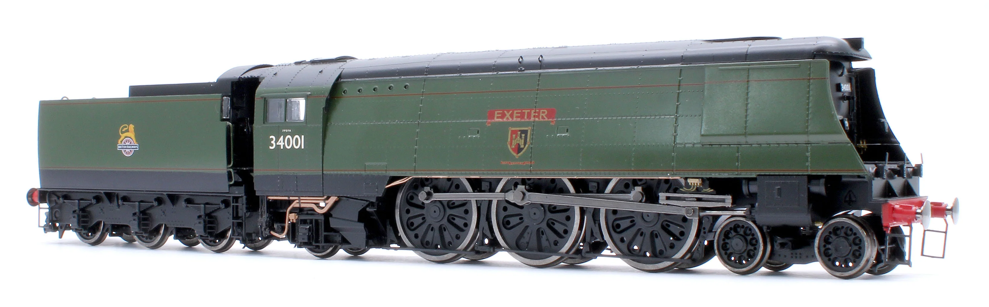 BL-002-005 Black Label West Country Exeter 34001 B.R. Green Early Crest Steam Locomotive - DCC Sound & Smoke - Image 6