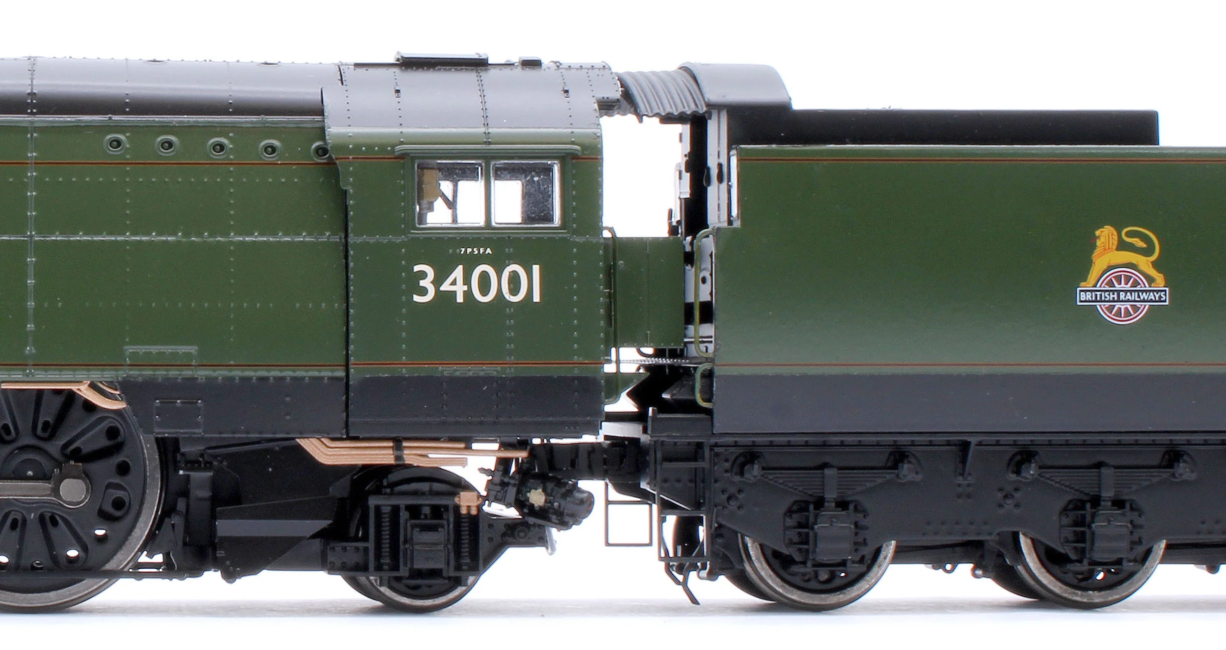 BL-002-005 Black Label West Country Exeter 34001 B.R. Green Early Crest Steam Locomotive - DCC Sound & Smoke - Image 8